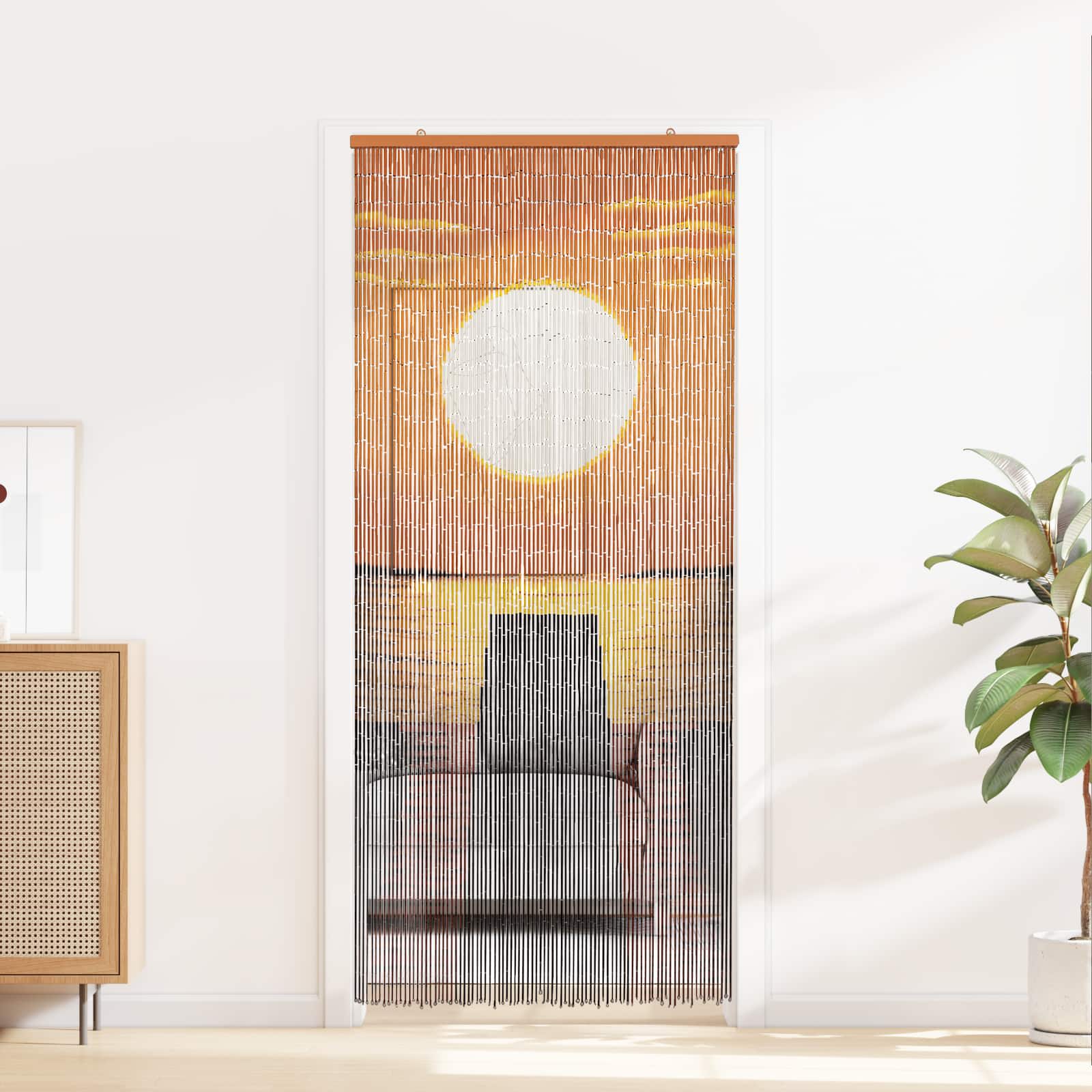 Zavjesa za vrata protiv insekata višebojna 200 x 90 cm Bambus
