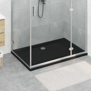 Podloga za tuš s točkicama Crna 120 x 80 x 4 cm ABS