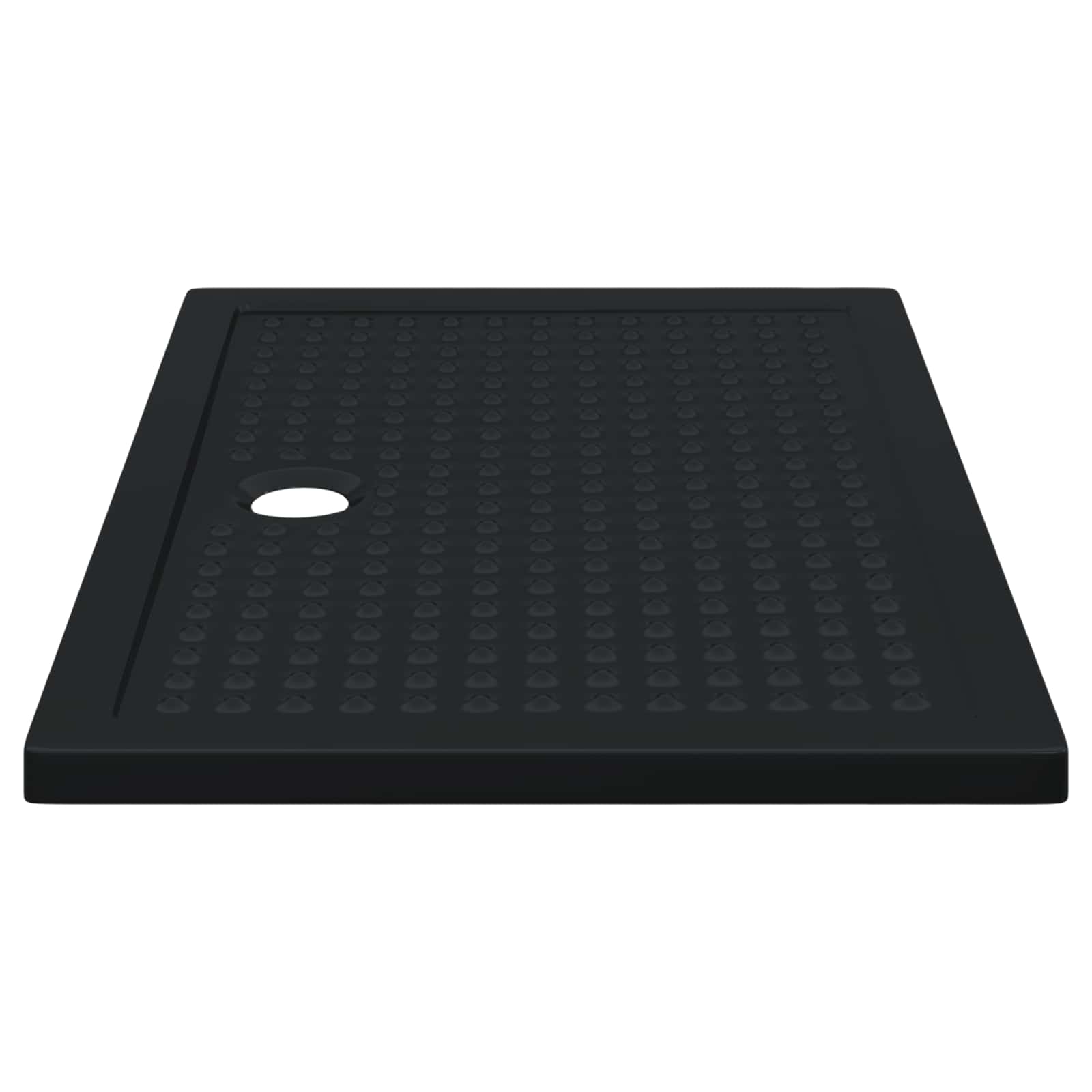 Podloga za tuš s točkicama Crna 120 x 80 x 4 cm ABS