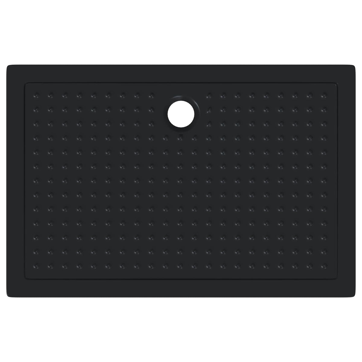 Podloga za tuš s točkicama Crna 120 x 80 x 4 cm ABS