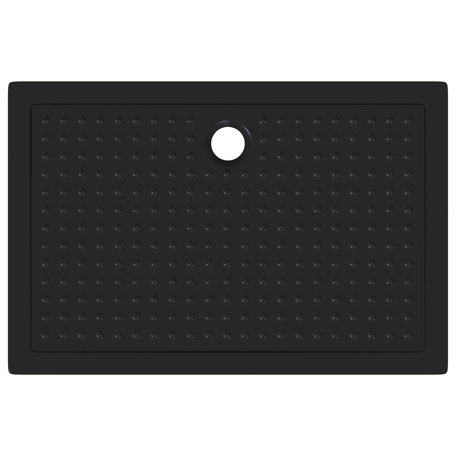 Podloga za tuš s točkicama Crna 120 x 80 x 4 cm ABS