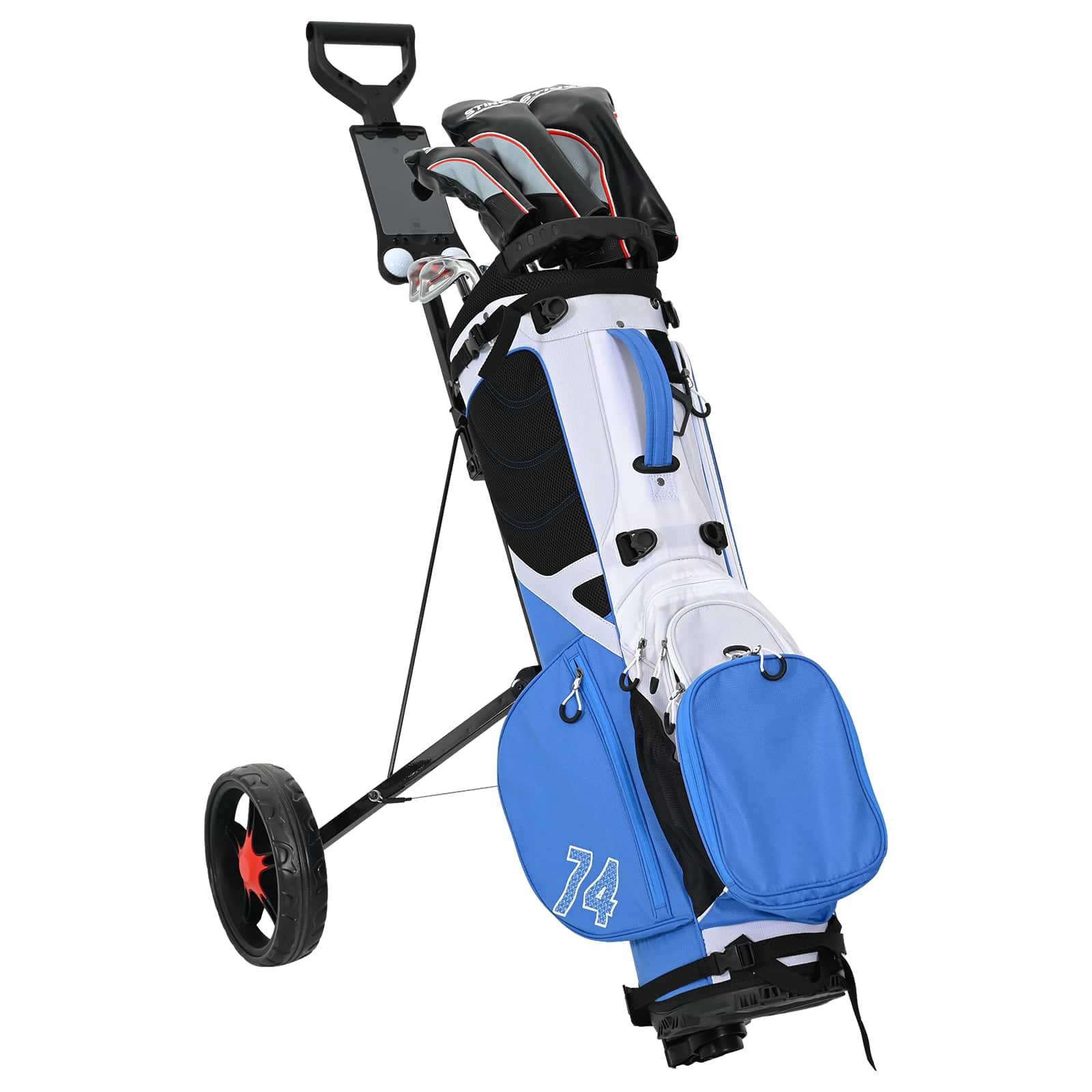 Golf Trolej Crna 66 x 65 x 112 cm Željezo