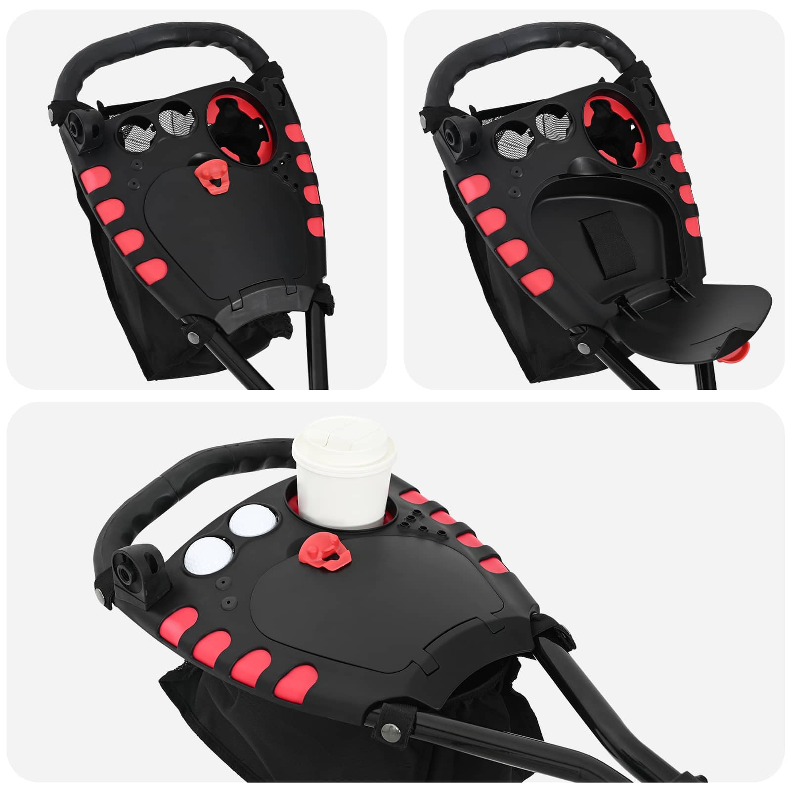 Golf Trolej Crna 110 x 60 x 132 cm Željezo