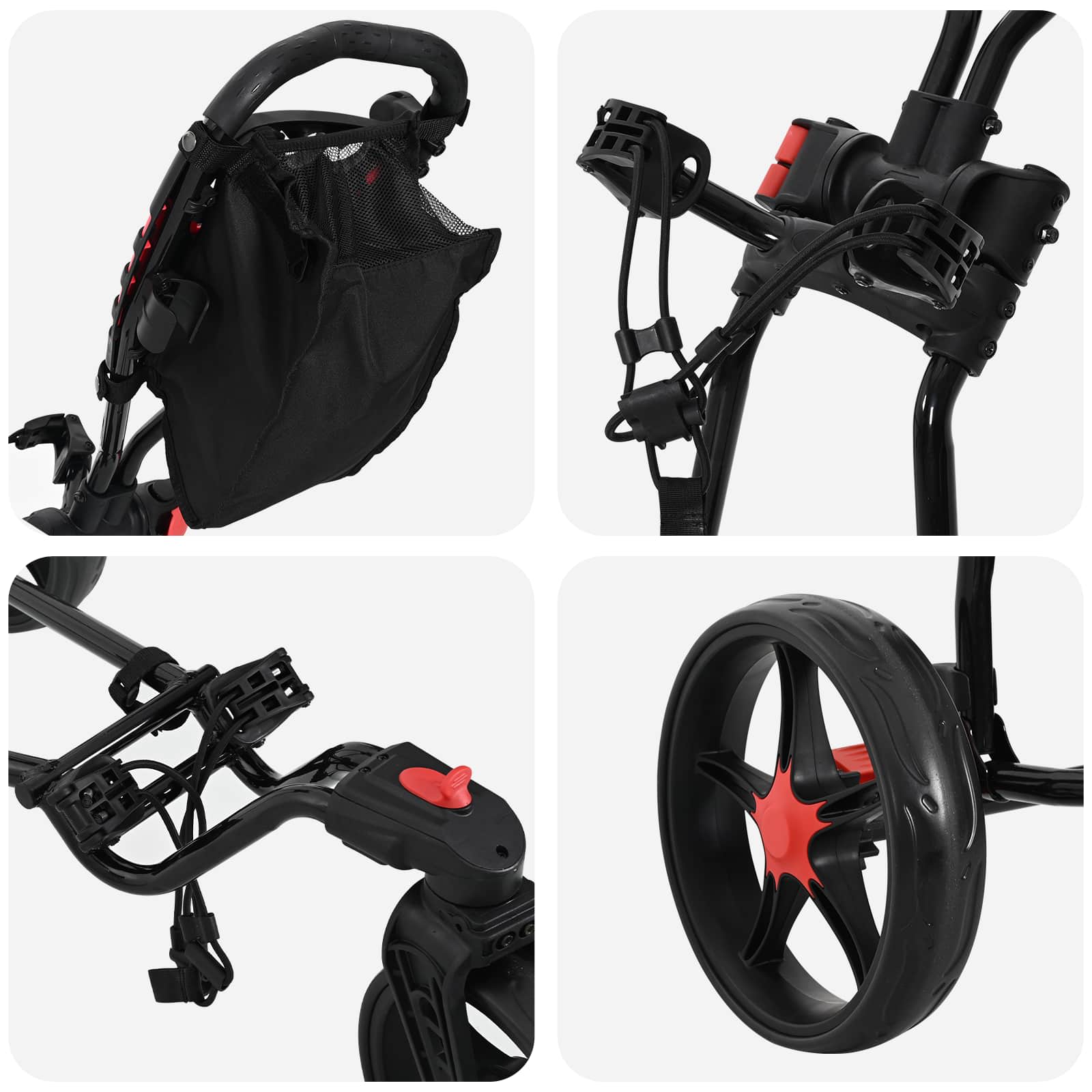 Golf Trolej Crna 110 x 60 x 132 cm Željezo