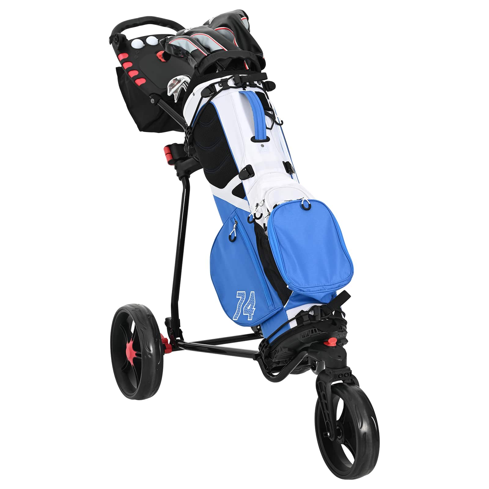 Golf Trolej Crna 110 x 60 x 132 cm Željezo
