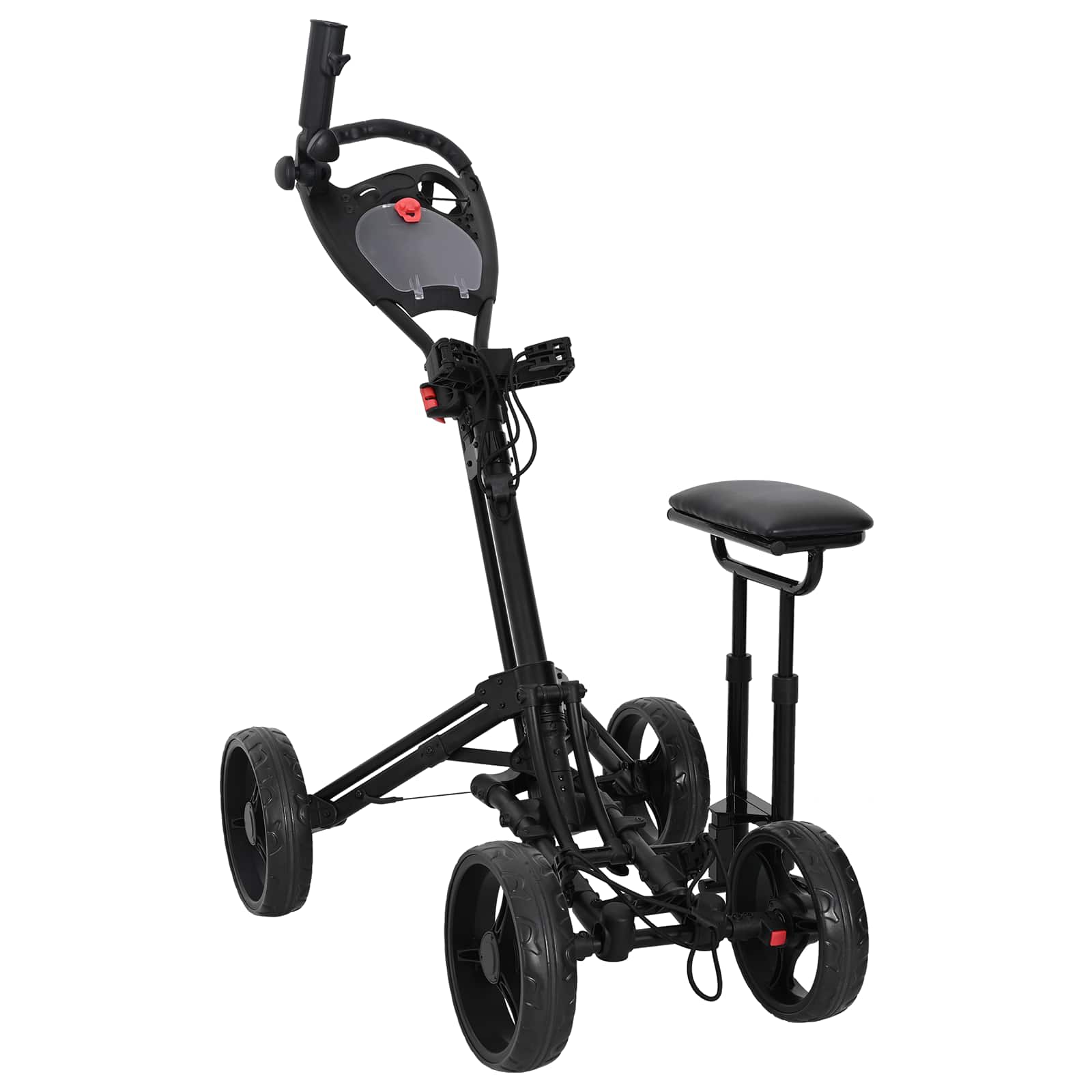 Golf Trolej s sjedištem Crna Aluminij Sklopivo