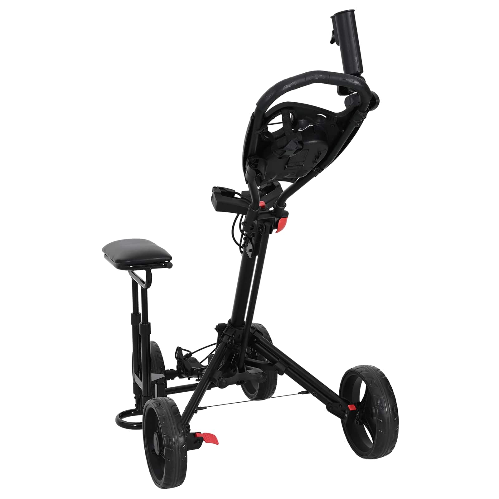 Golf Trolej s sjedištem Crna Aluminij Sklopivo