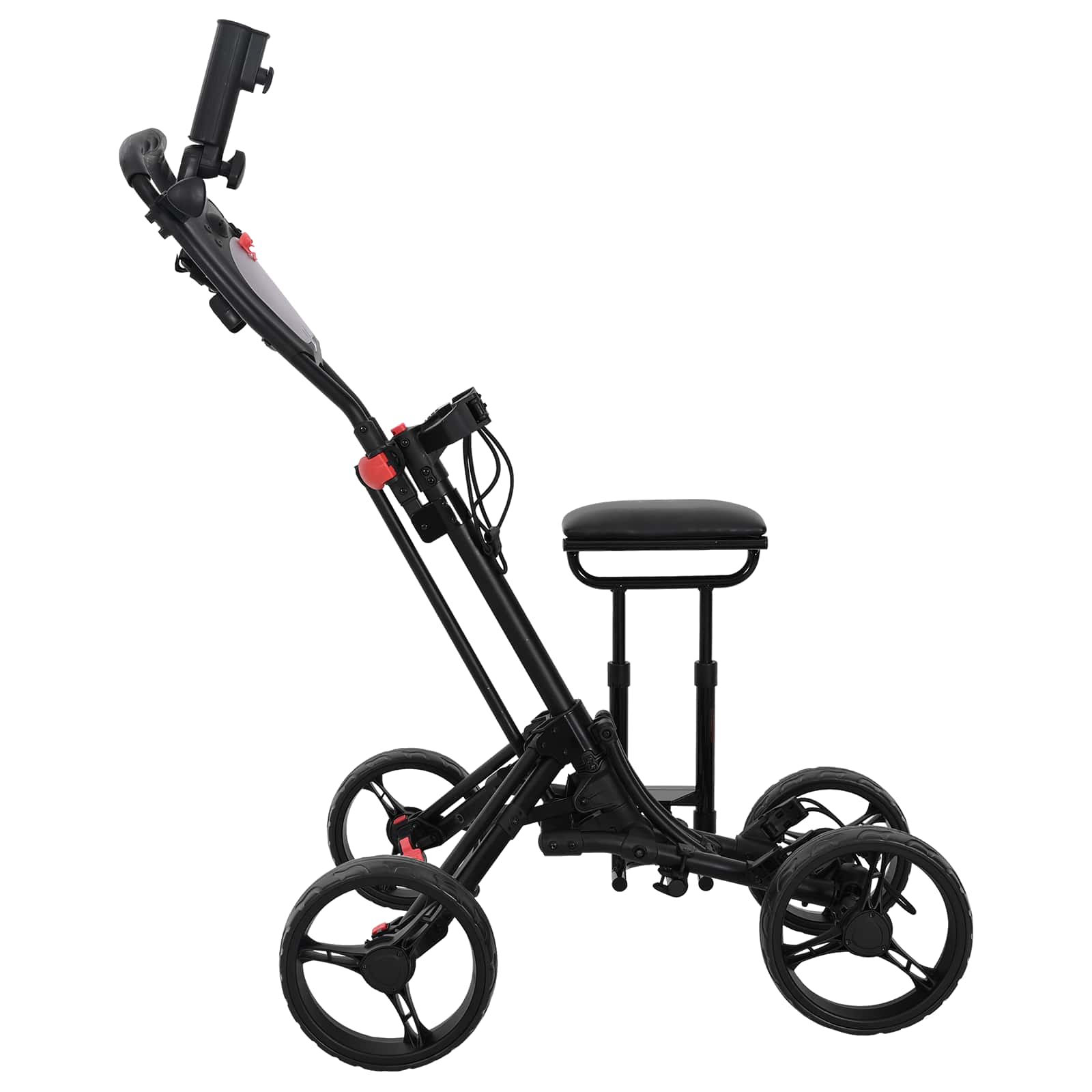 Golf Trolej s sjedištem Crna Aluminij Sklopivo