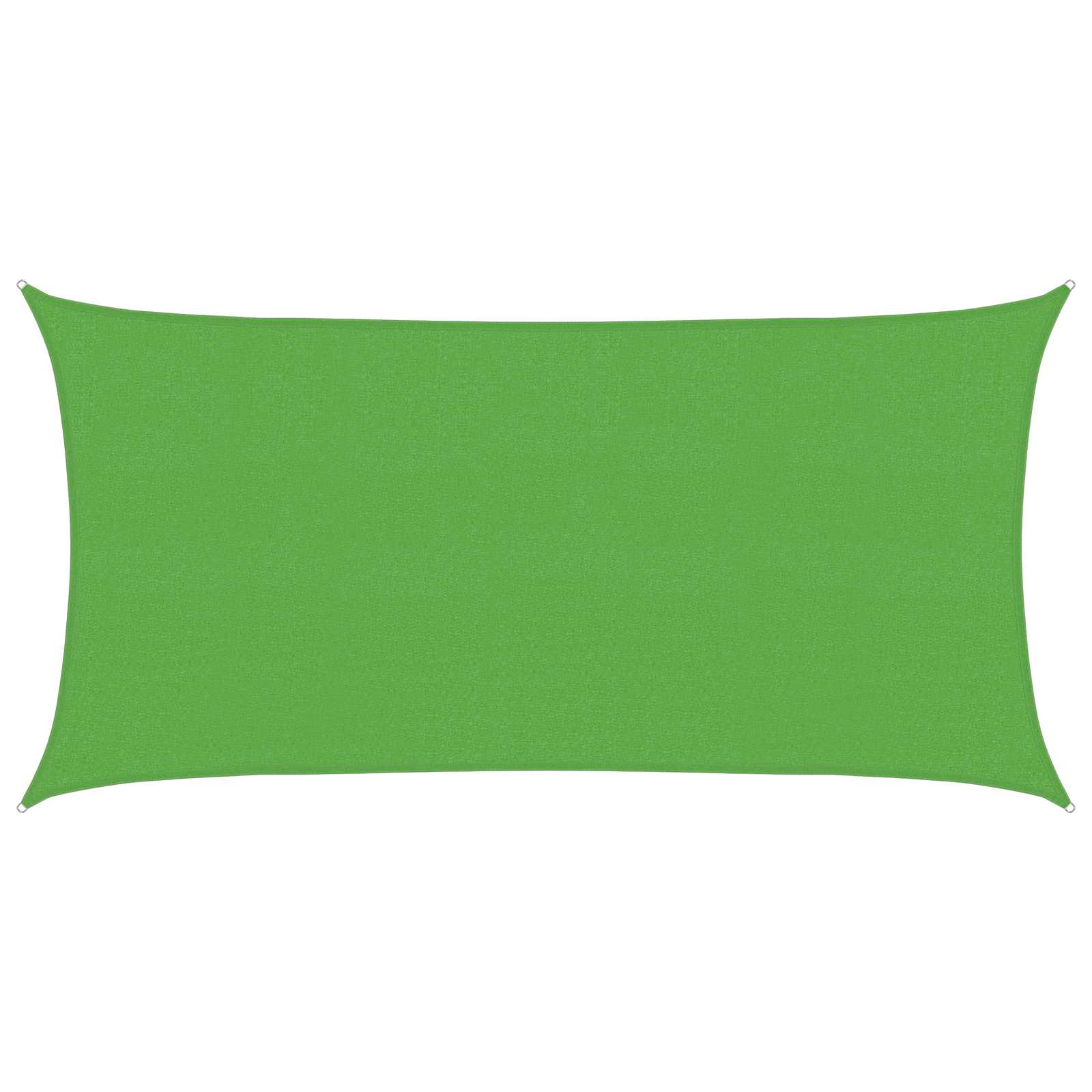 Jedrilica za sunčevu sjenu Svijetlo zelena 2,5 x 6 m HDPE