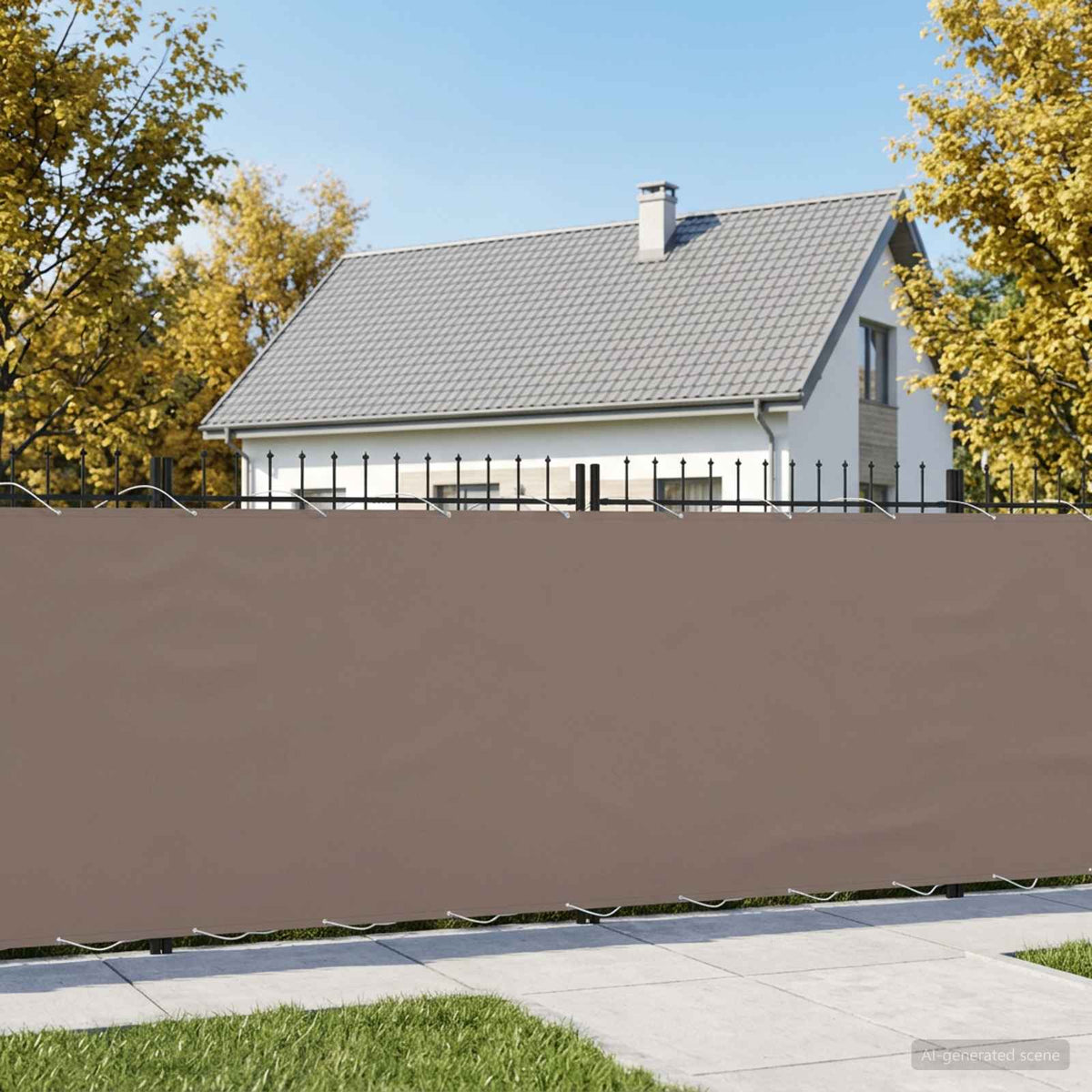 Zaslon za privatnost na balkonu 150 x 800 cm Polyester Smeđesiva