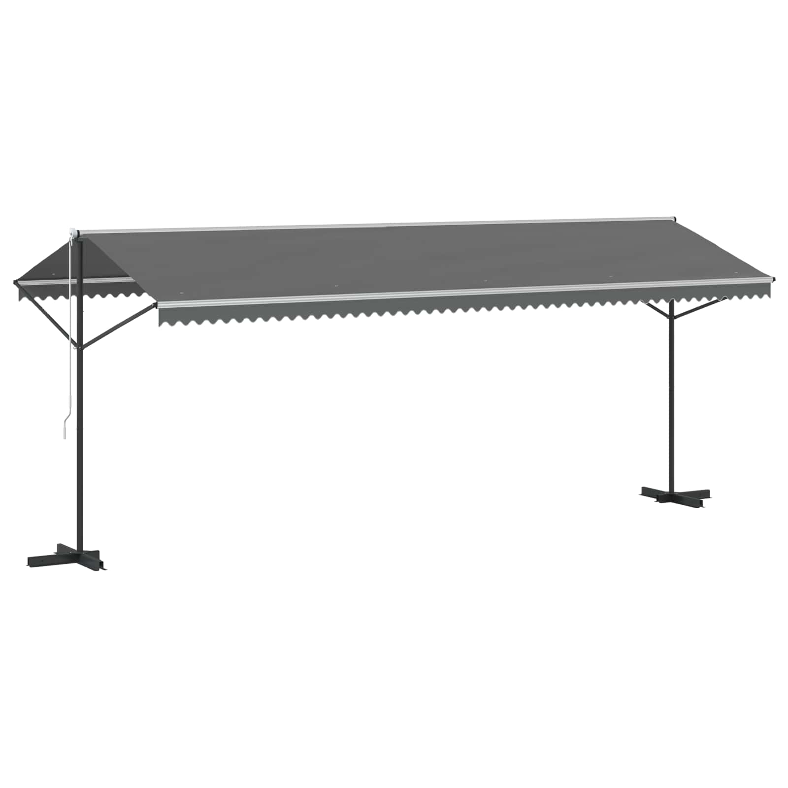 Samostojeća tend Siva 6 x 3 m Poliester