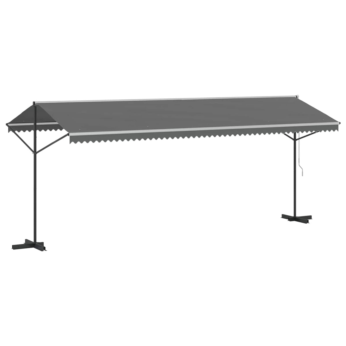 Samostojeća tend Siva 6 x 3 m Poliester