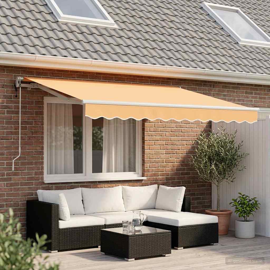 Skrovita tenda Pijesak 3,5 x 2 m tkanina
