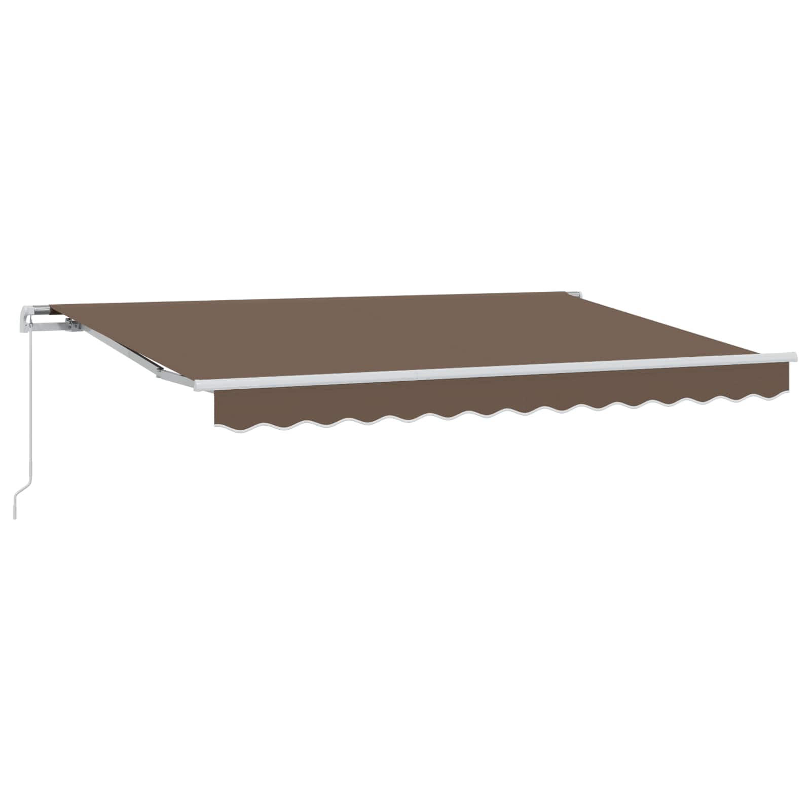Skrovita tenda Sivosmeđa 4 x 2 m tkanina