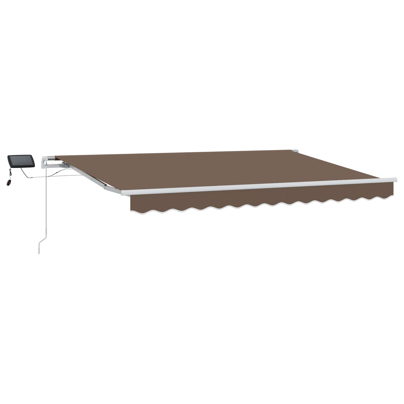 Povlačivi tende Sivosmeđa 300 x 250 cm Tkanina i Aluminij