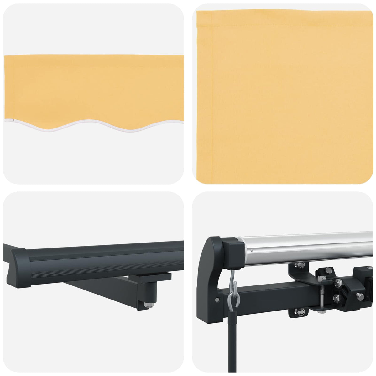 Povlačivi tende Pijesak 300 x 250 cm Tkanina i Aluminij