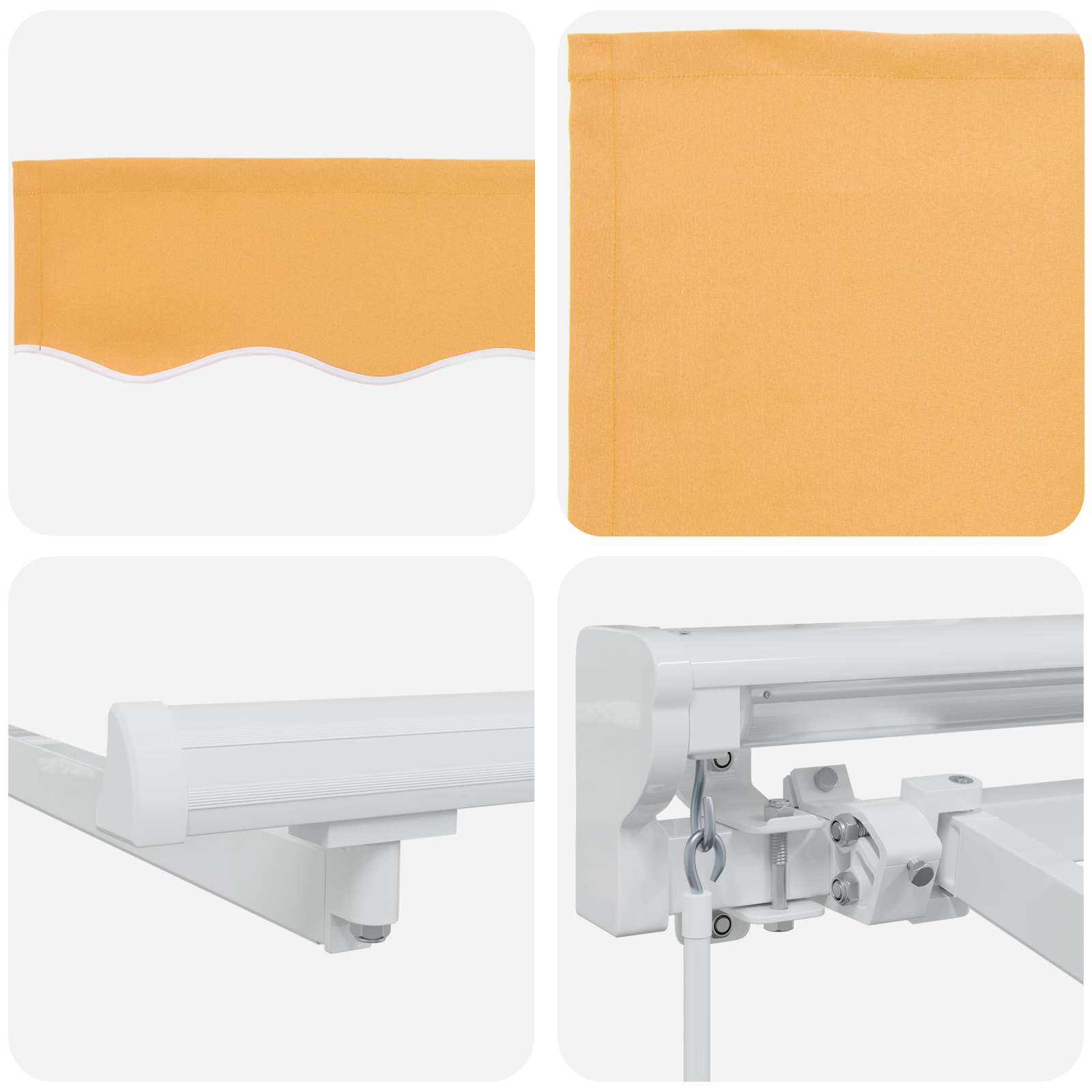 Ručno sklopiva tenda Pijesak 3,5 x 2,5 m Poliester i aluminij