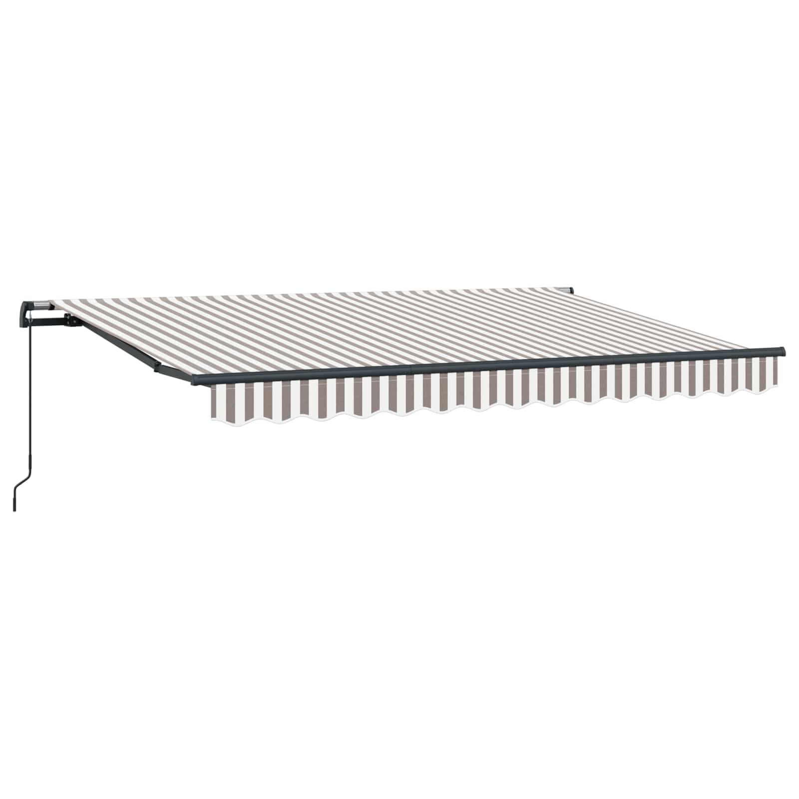 Povlačivi tende Svijetlo siva i bijela. 450 × 300 cm