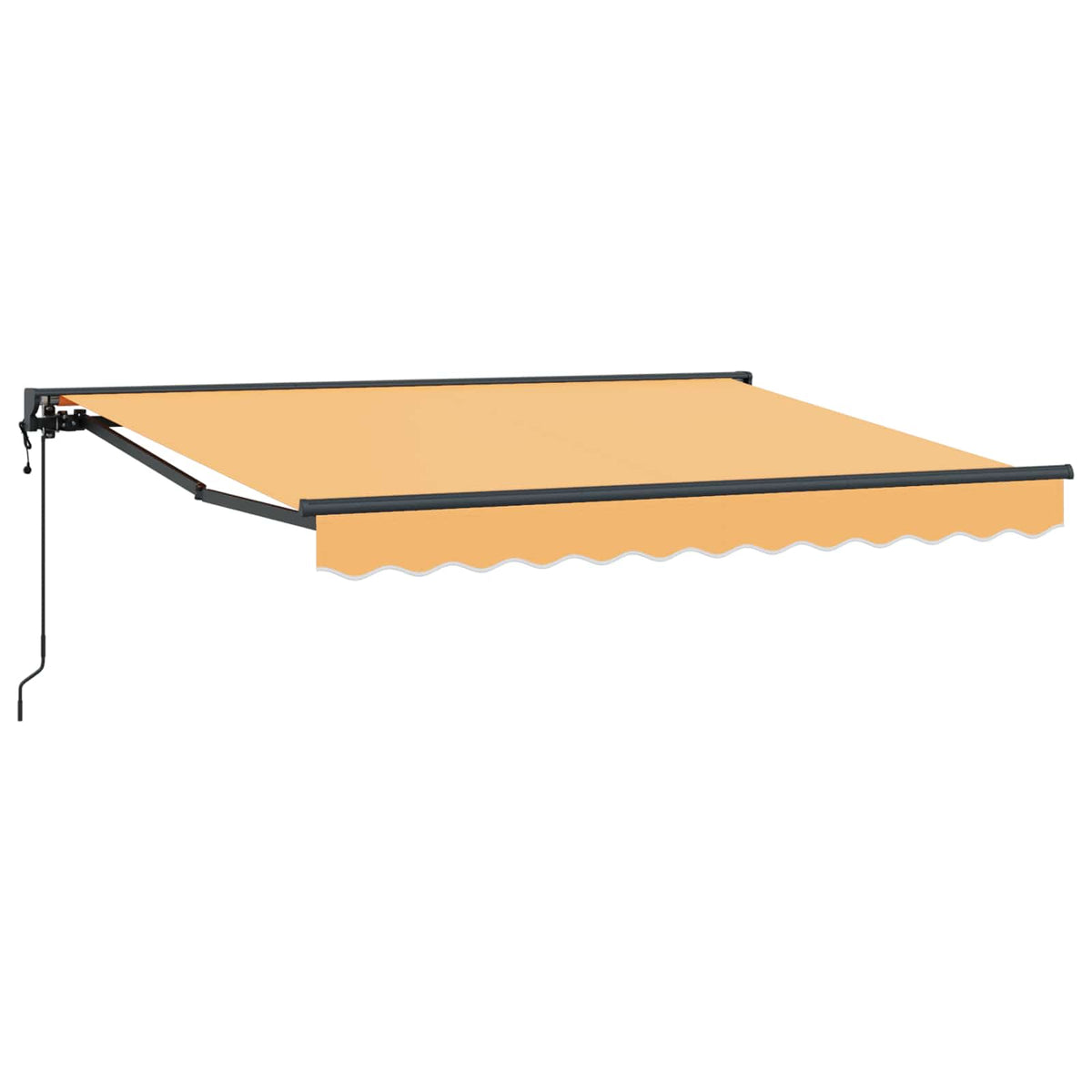 Povlačivi tende Pijesak 4,5 × 3 m Poliester i aluminij