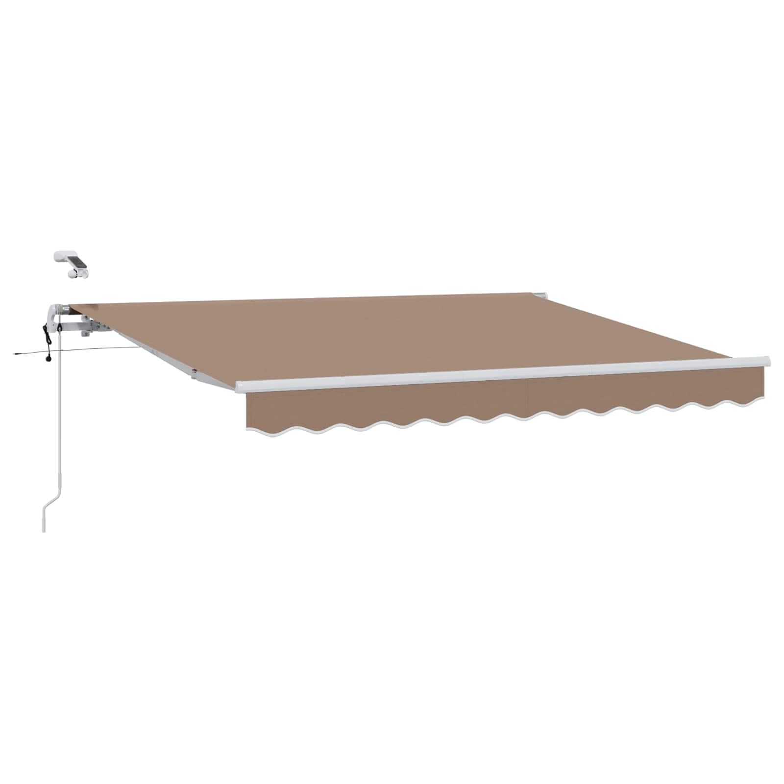 Povlačivi tende Sivosmeđa 450 × 350 cm Poliester