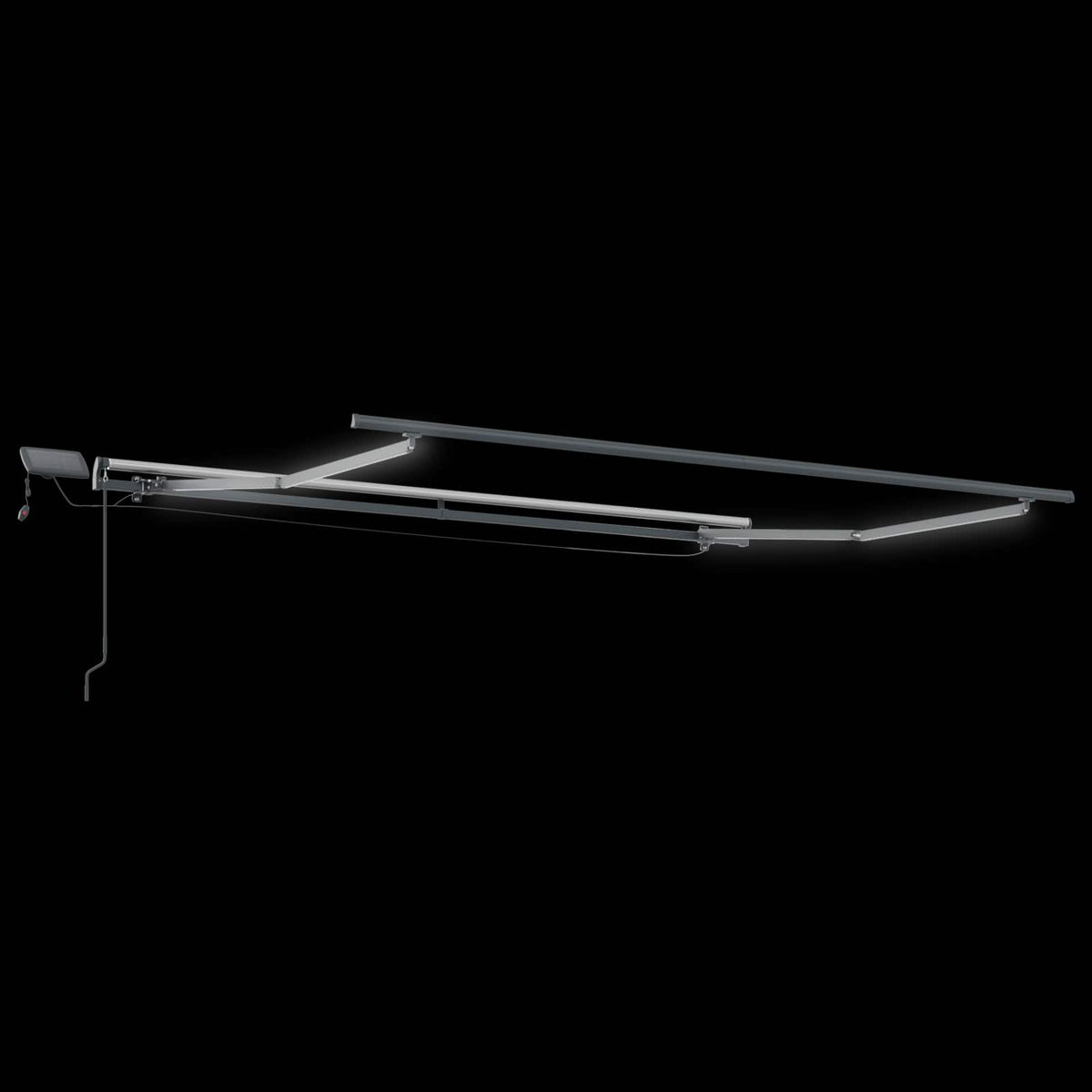 Povlačivi tende Pijesak 500 × 300 cm Tkanina i Aluminij