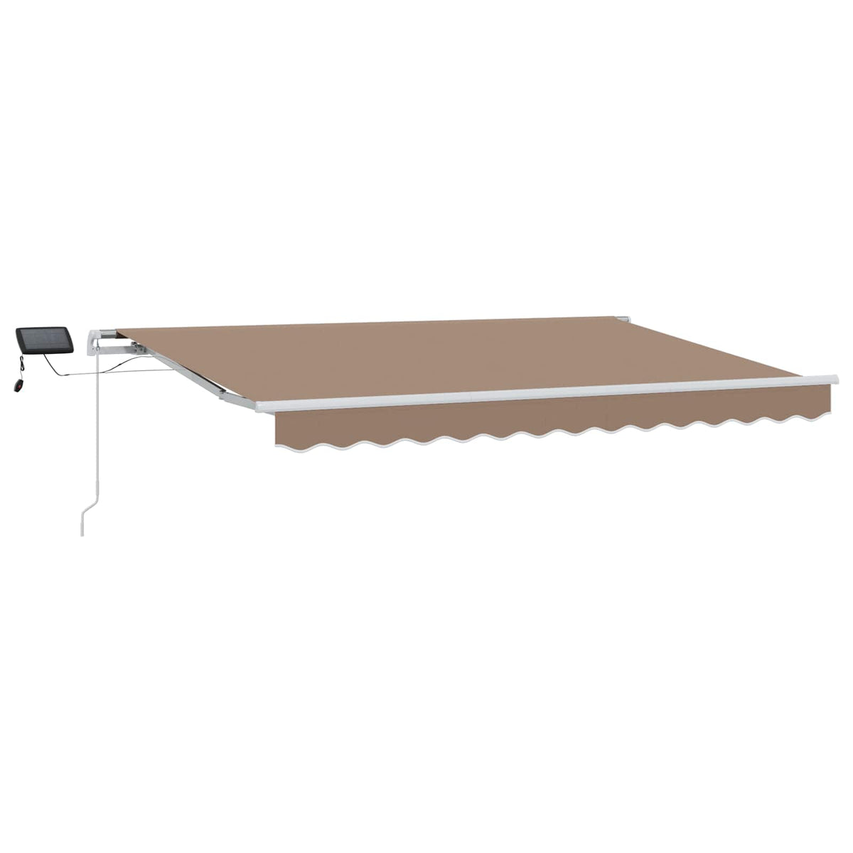 Povlačivi tende Sivosmeđa 600 × 300 cm Tkanina i Aluminij