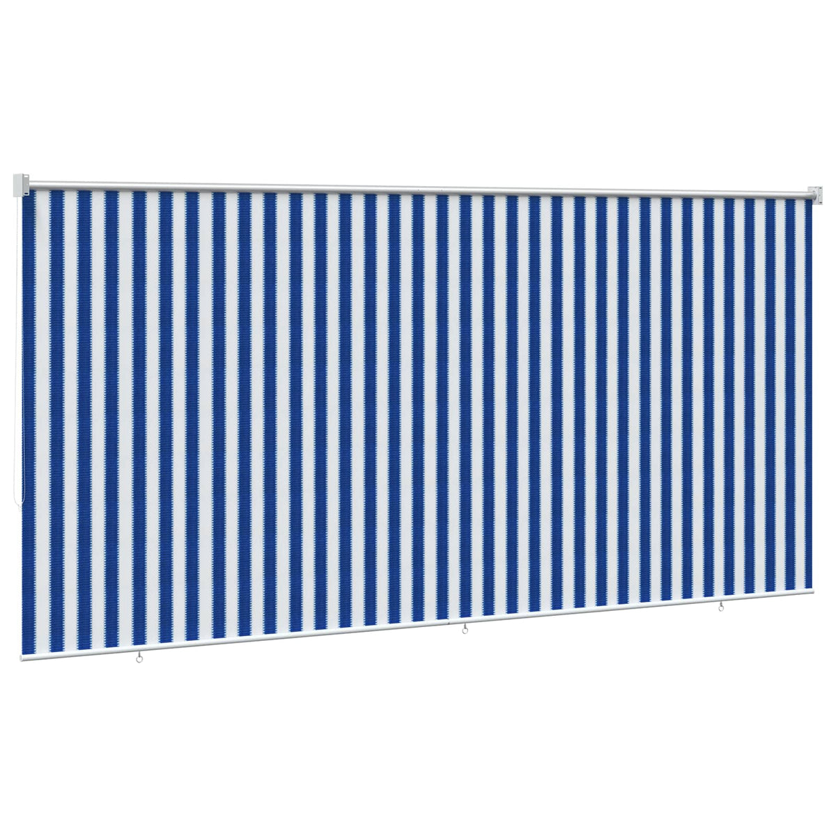 Vanjska roleta 90% blokada UV zraka Plava i bijela pruga 400 x 140 cm