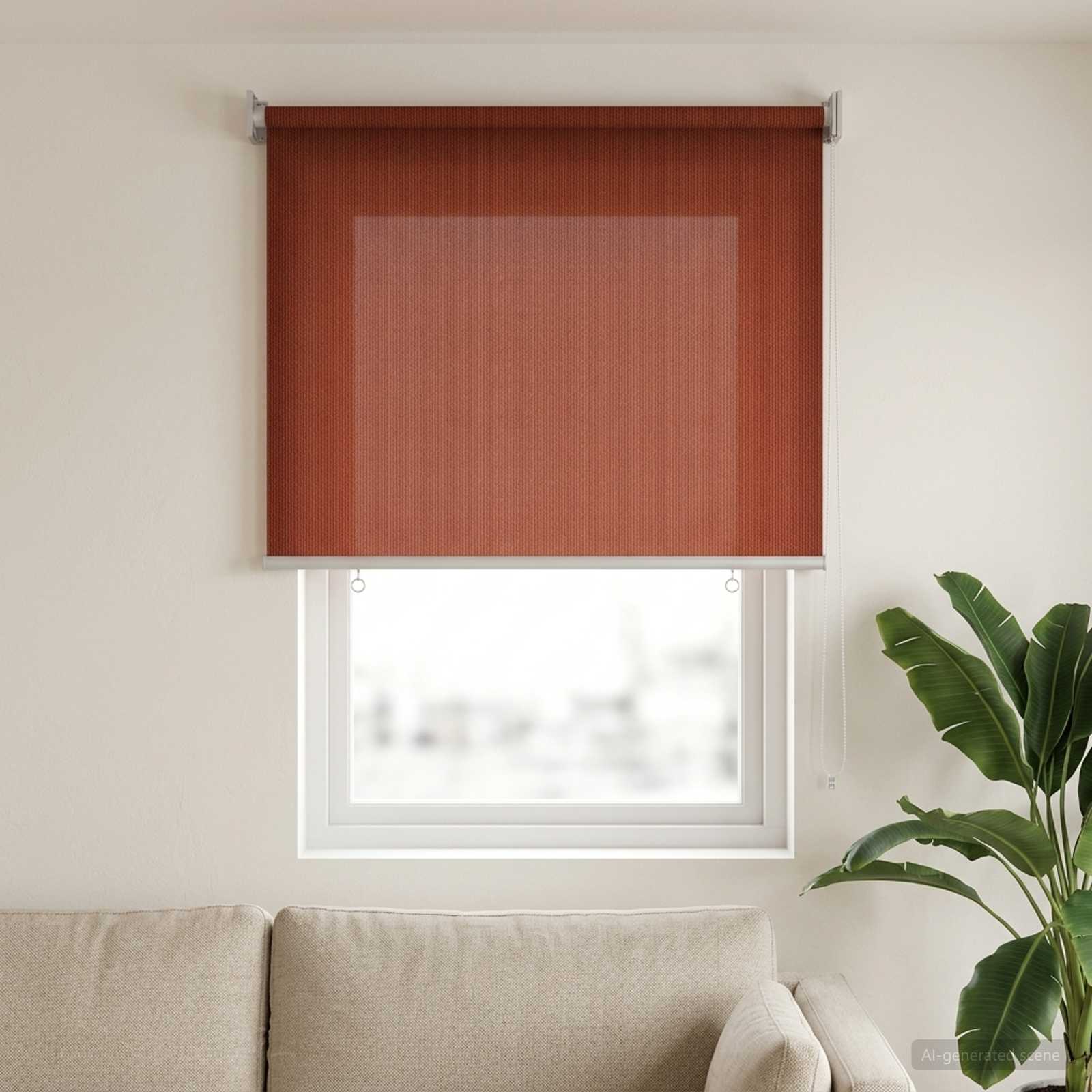 Vanjska roleta 90% blokada UV zraka Terrakota 60 x 140 cm HDPE