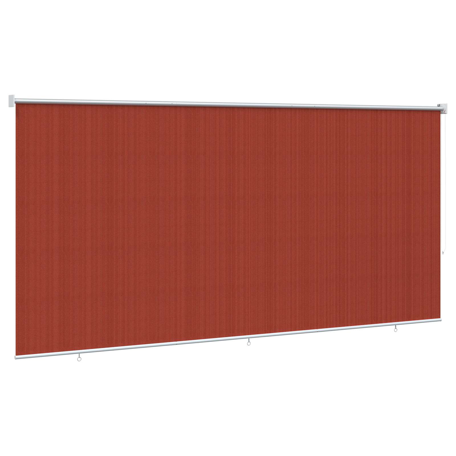 Vanjska roleta 90% blokada UV zraka Terrakota 350 x 140 cm HDPE