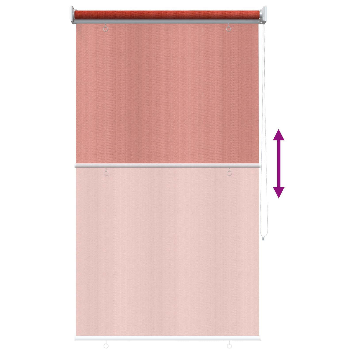 Vanjska roleta 90% blokada UV zraka Terrakota 120 x 230 cm HDPE