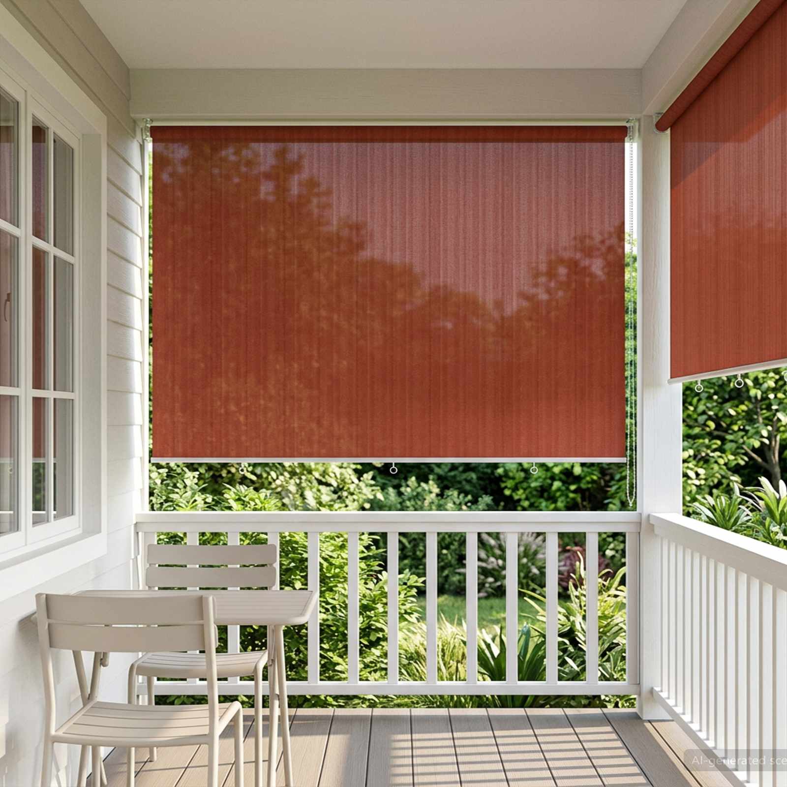 Vanjska roleta 90% blokada UV zraka Terrakota 350 x 230 cm HDPE