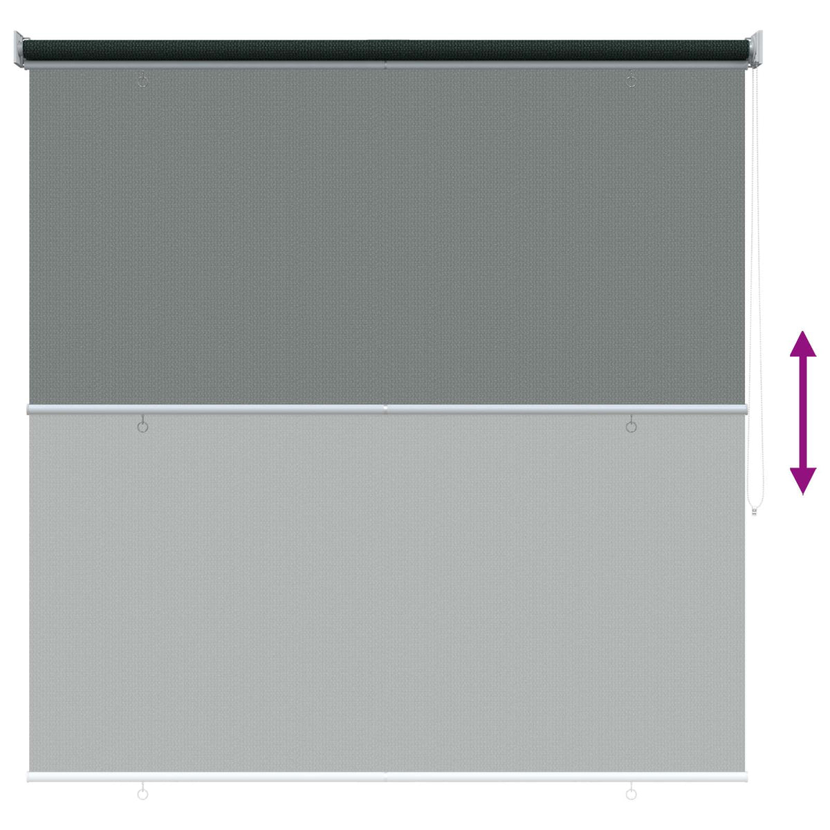 Vanjska roleta 90% blokada UV zraka Tamnozelena 160 x 230 cm