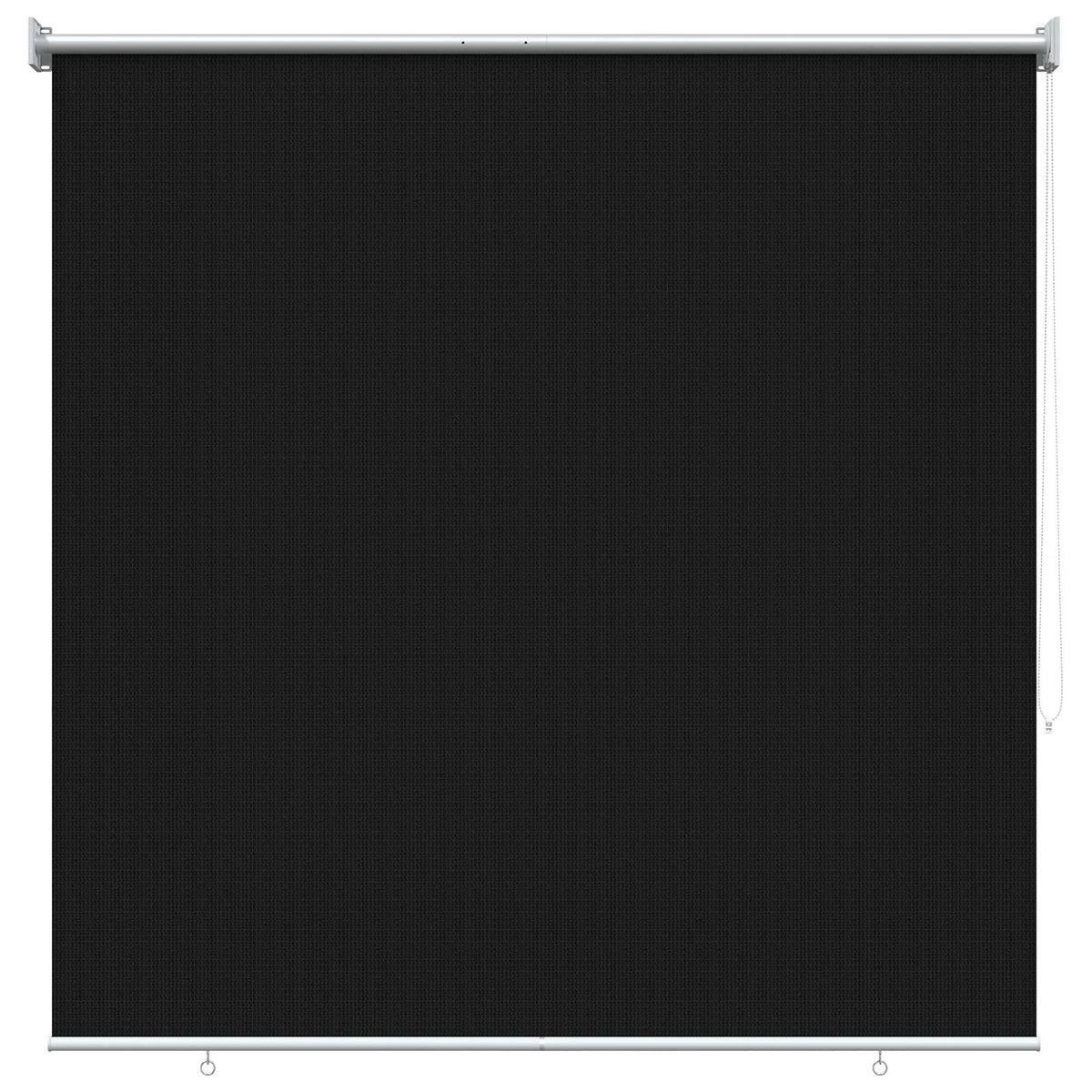 Vanjska roleta 90% blokada UV zraka Crna 140 x 140 cm HDPE