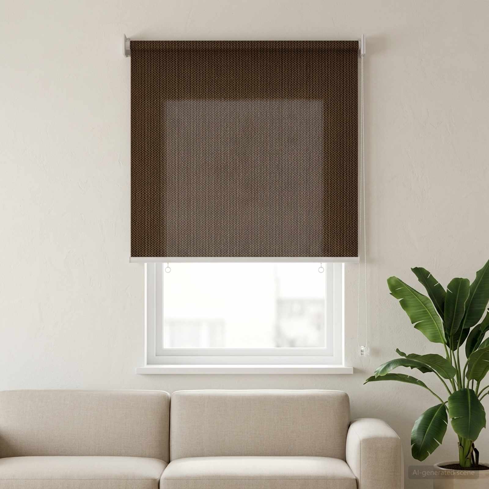 Vanjska roleta 90% blokada UV zraka Smeđa 80 x 140 cm HDPE