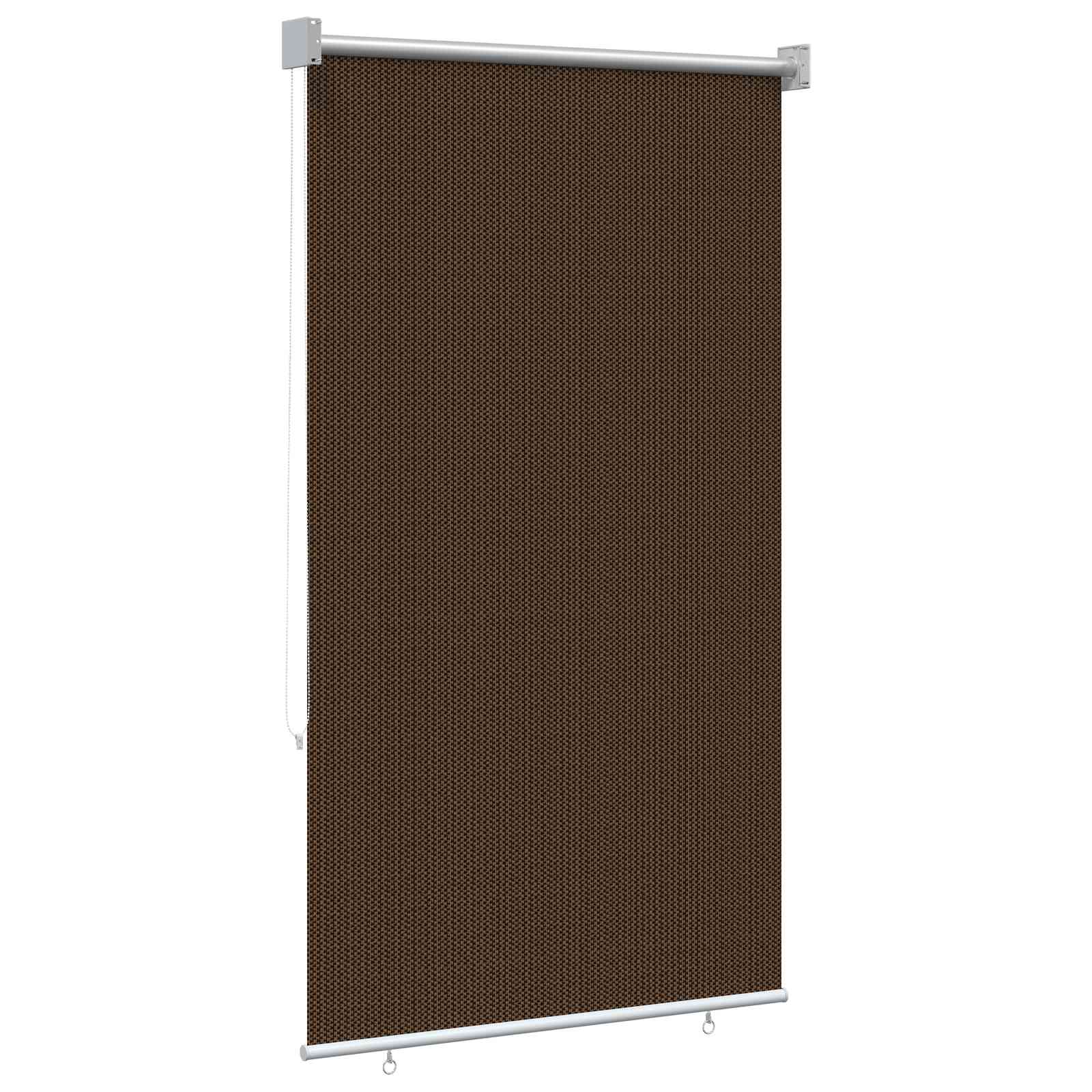 Vanjska roleta 90% blokada UV zraka Smeđa 80 x 140 cm HDPE
