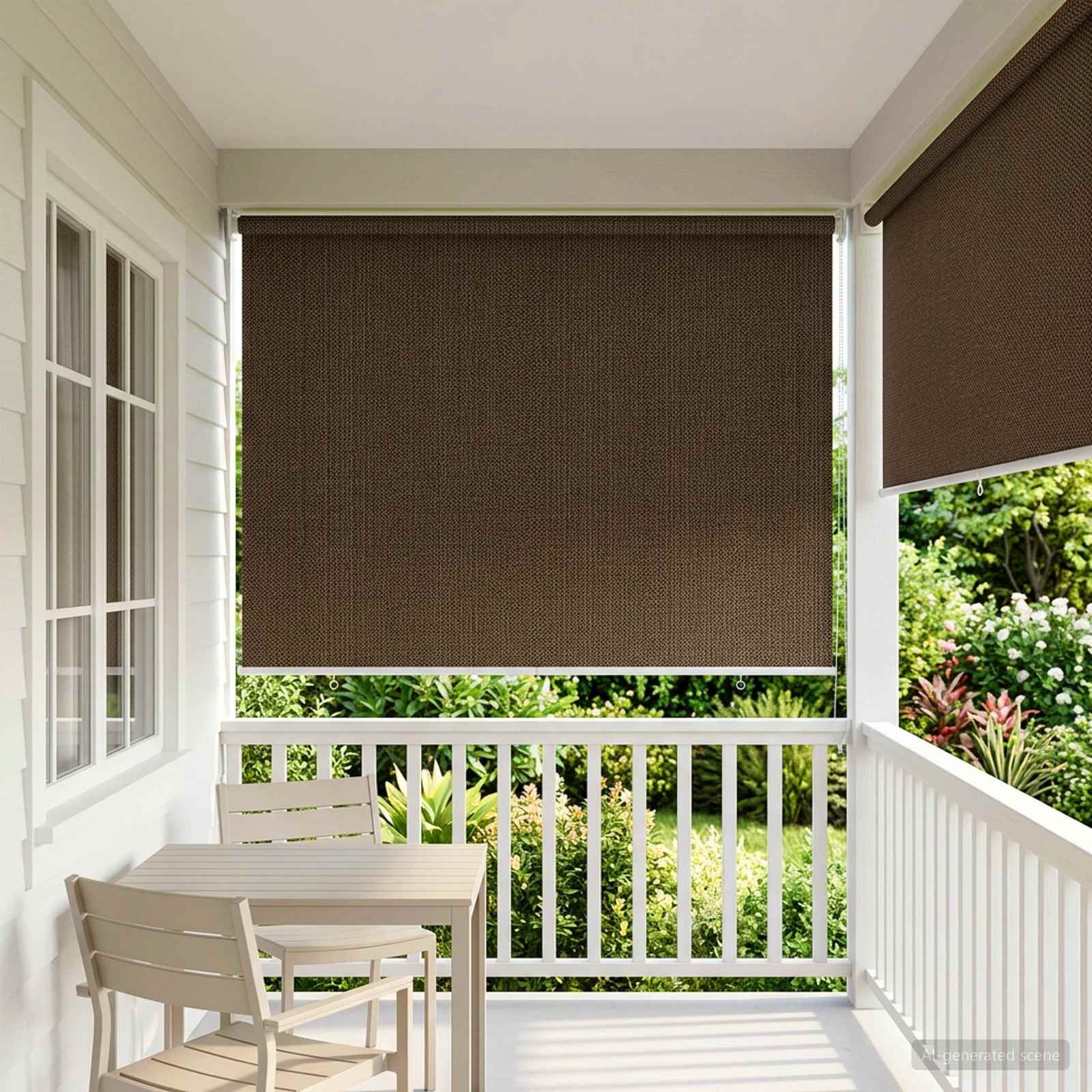 Vanjska roleta 90% blokada UV zraka Smeđa 80 x 230 cm HDPE