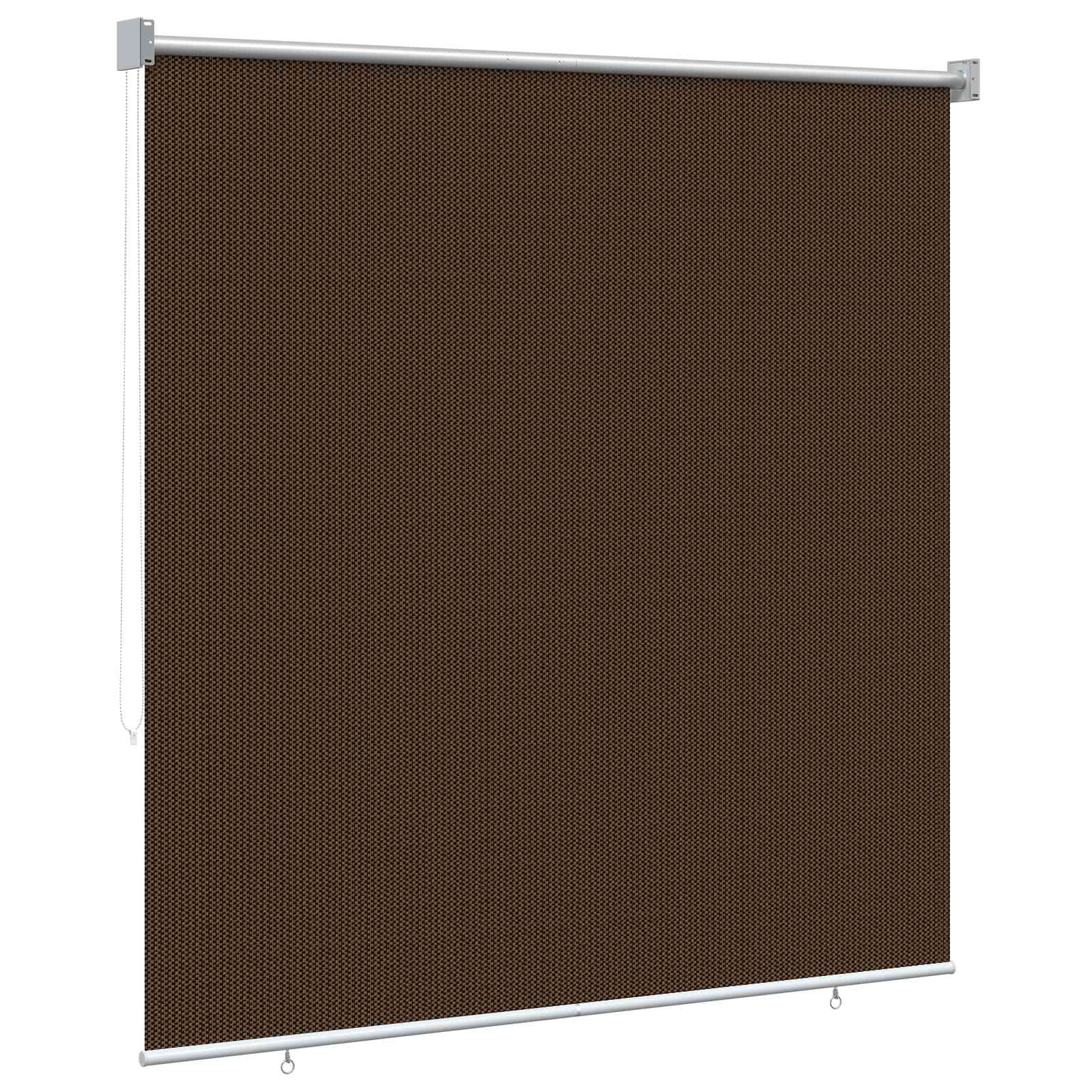 Vanjska roleta 90% blokada UV zraka Smeđa 120 x 230 cm HDPE