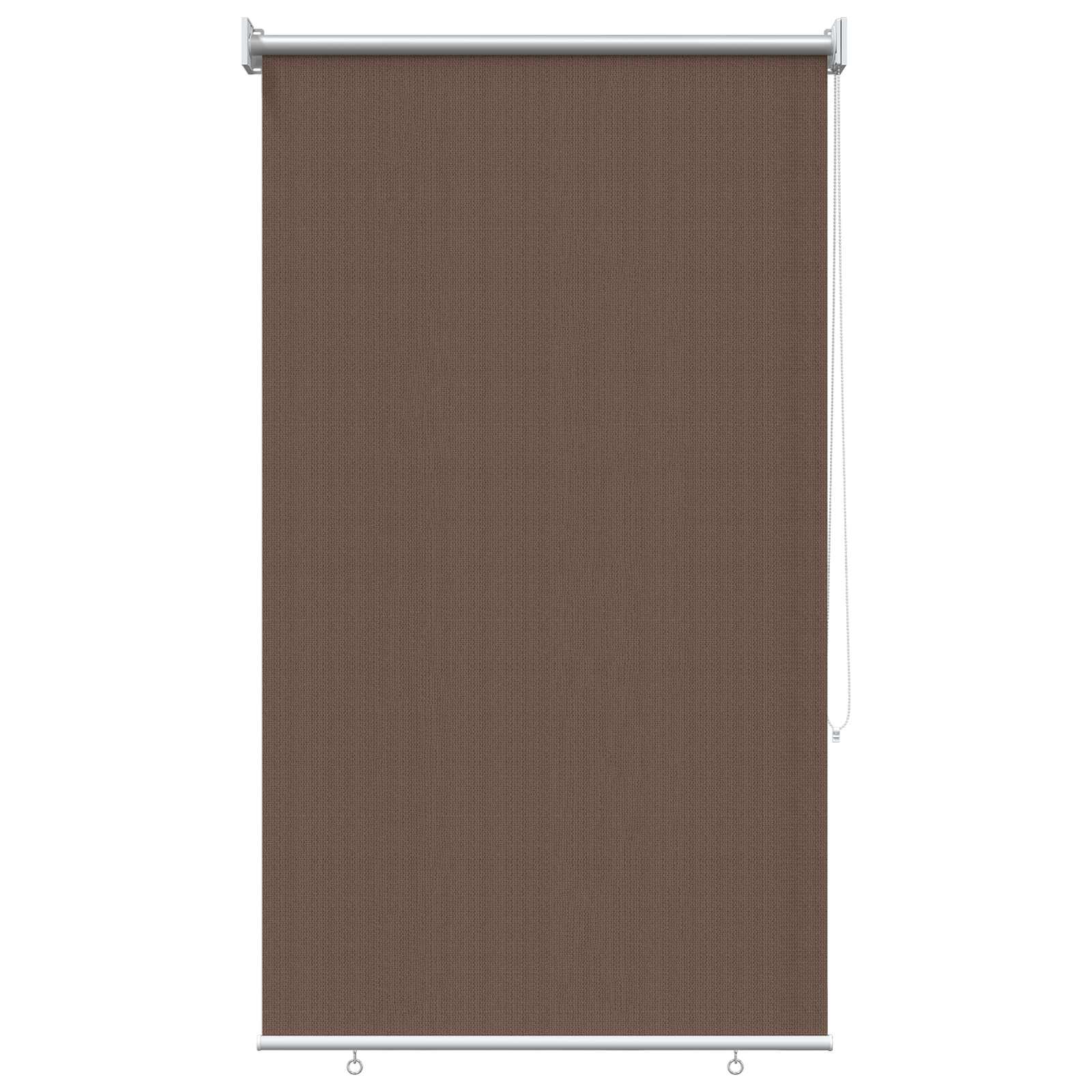 Vanjska roleta 90% blokada UV zraka Sivosmeđa 80 x 140 cm HDPE