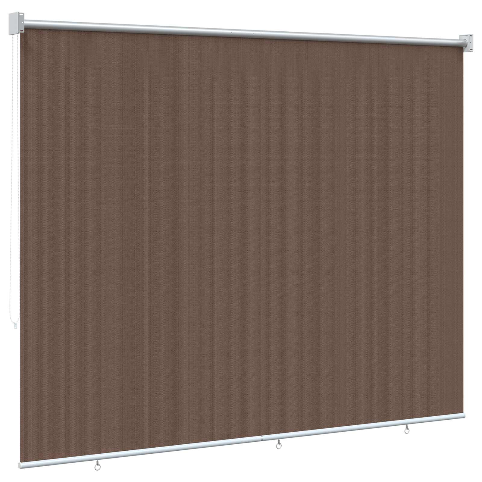 Vanjska roleta 90% blokada UV zraka Sivosmeđa 140 x 140 cm HDPE