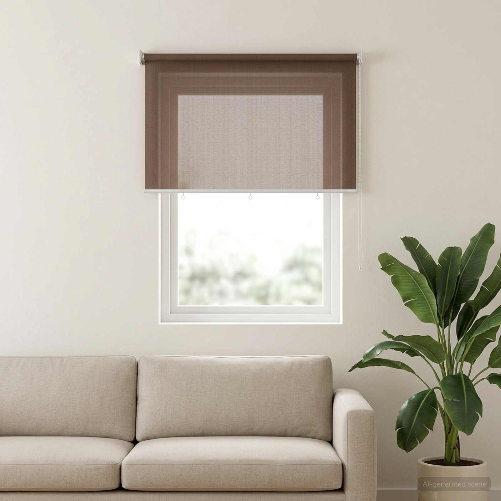 Vanjska roleta 90% blokada UV zraka Sivosmeđa 220 x 140 cm HDPE