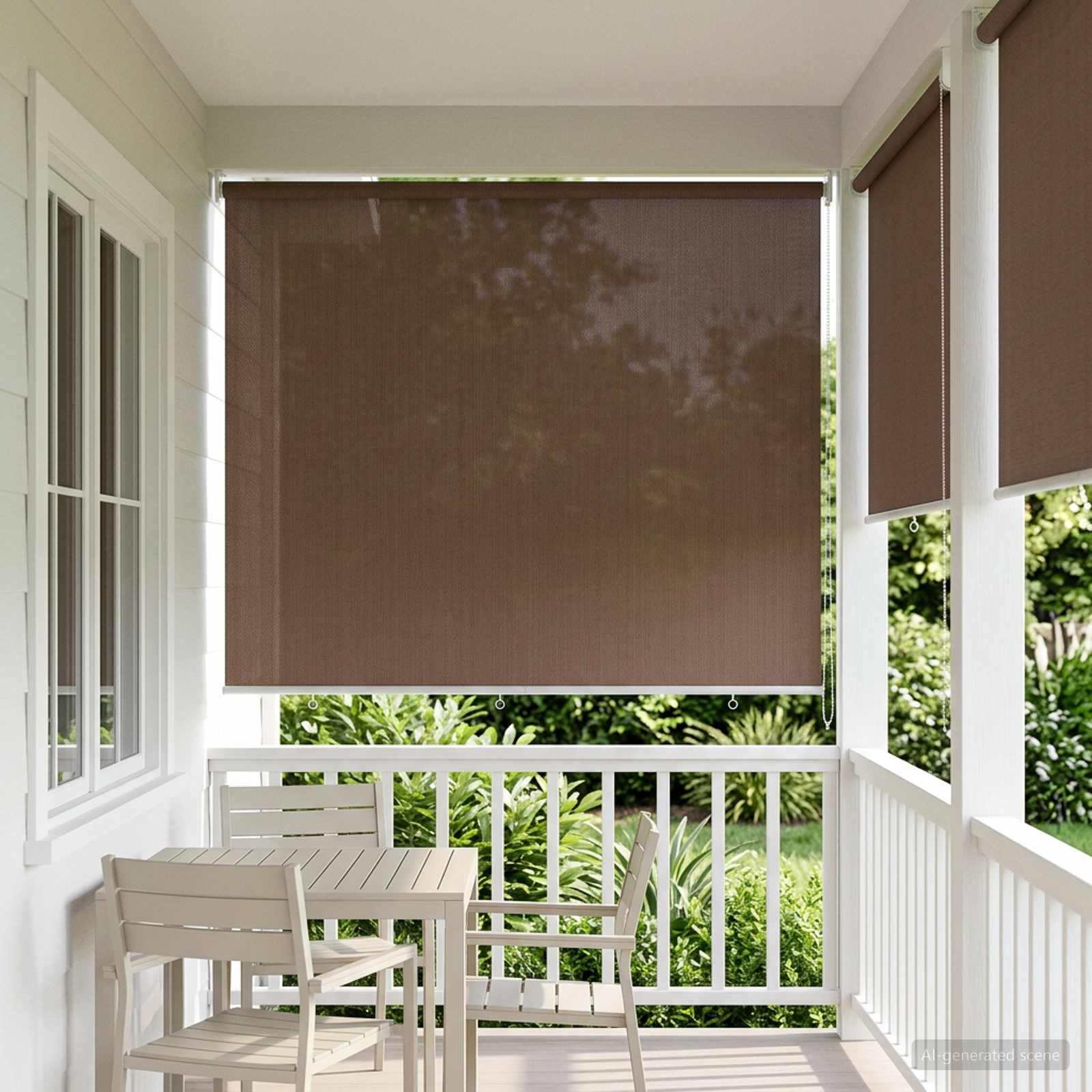 Vanjska roleta 90% blokada UV zraka Sivosmeđa 220 x 140 cm HDPE