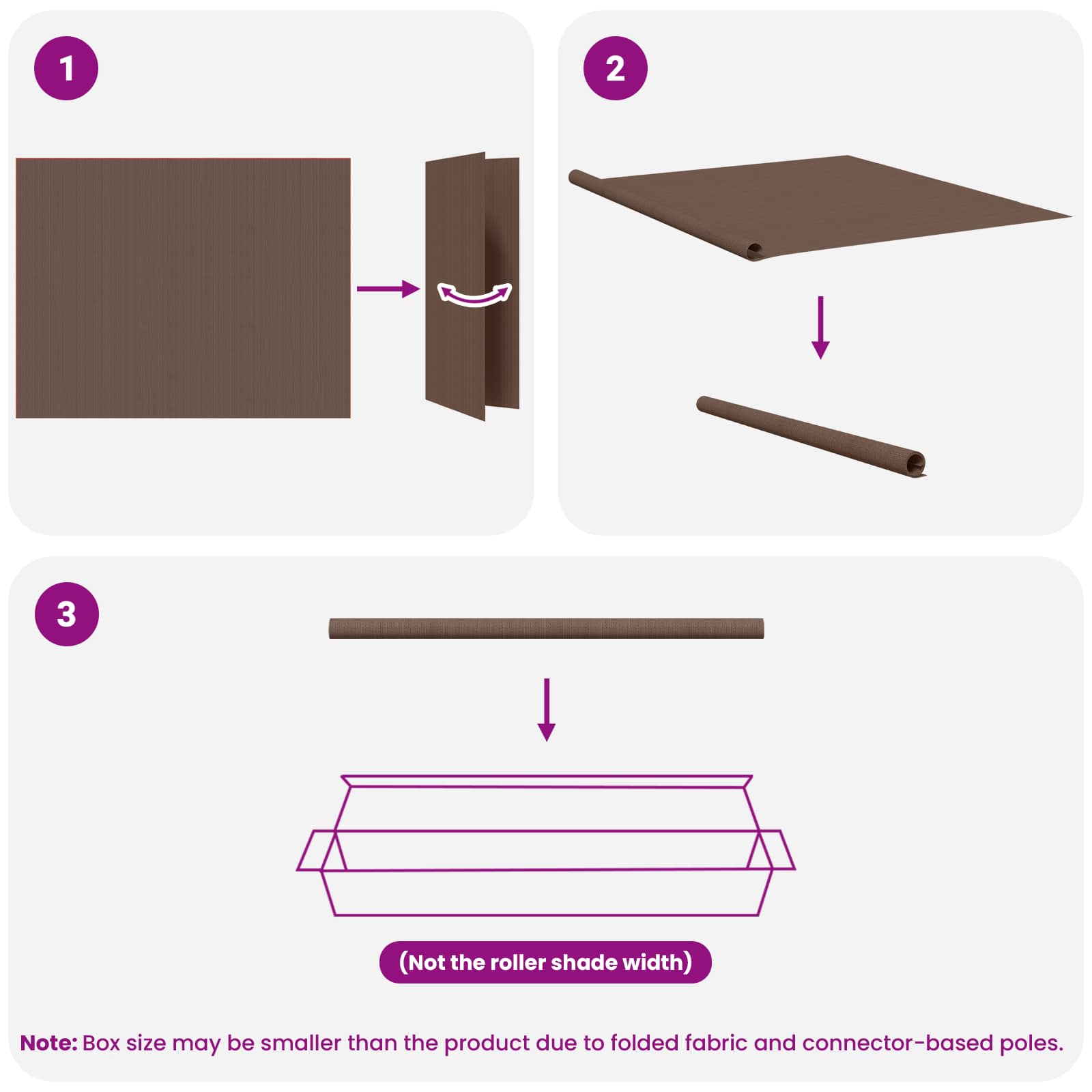 Vanjska roleta 90% blokada UV zraka Sivosmeđa 180 x 230 cm HDPE