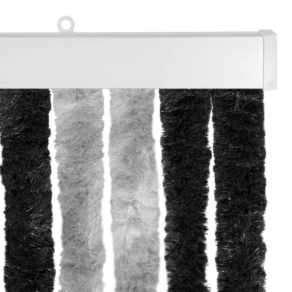 Zavjesa protiv insekata Chenille Siva i crna 100 x 220 cm
