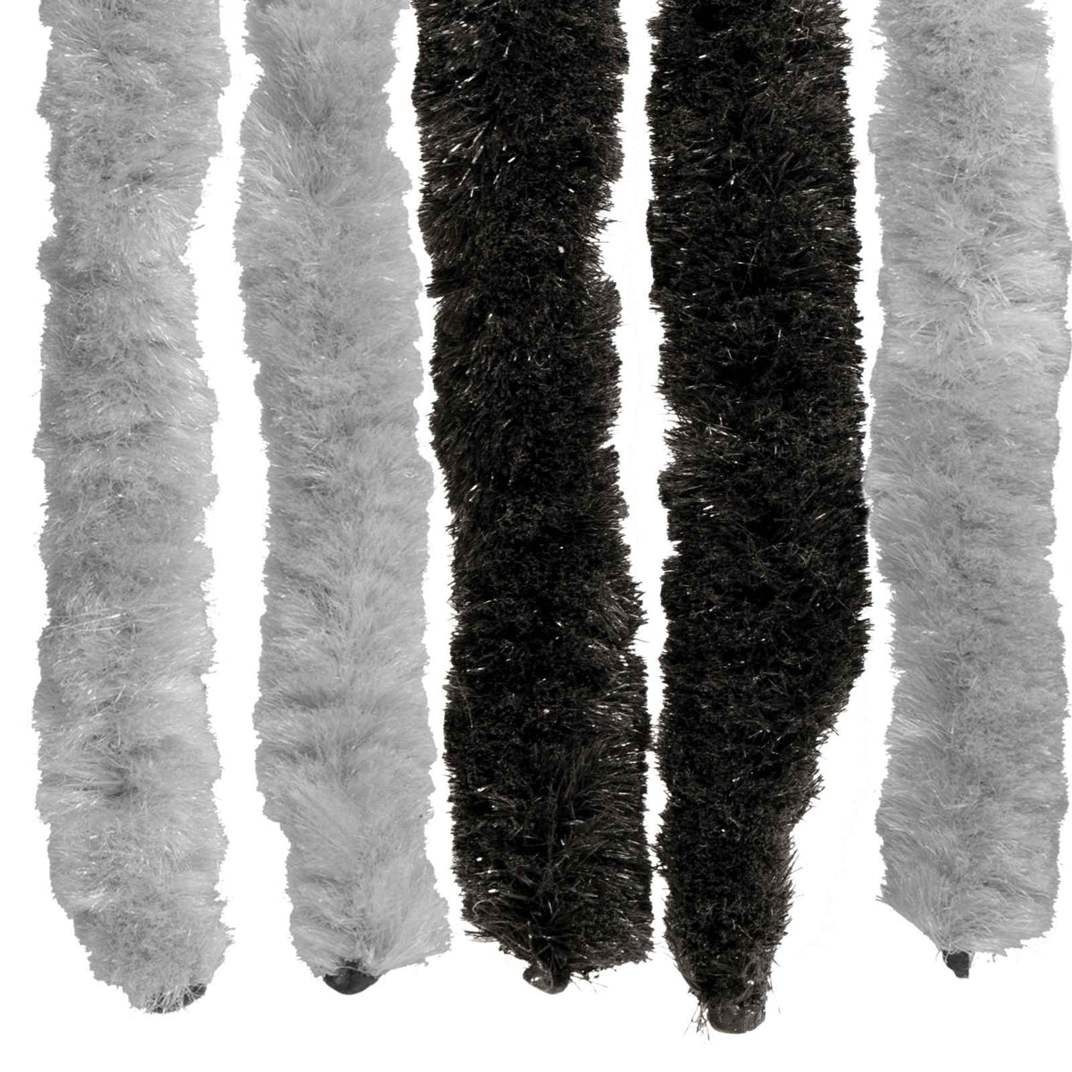 Zavjesa protiv insekata Chenille Siva i crna 100 x 220 cm