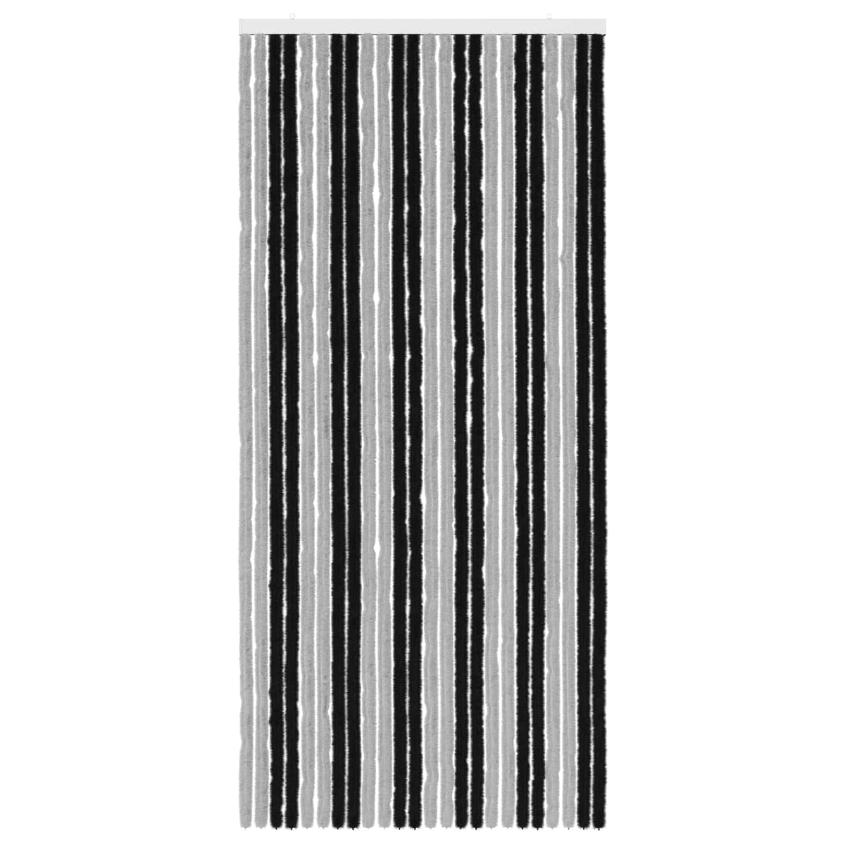 Zavjesa protiv insekata Chenille Siva i crna 100 x 220 cm