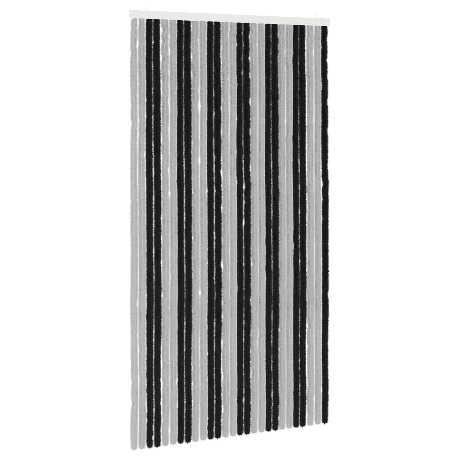Zavjesa protiv insekata Chenille Siva i crna 118 x 220 cm