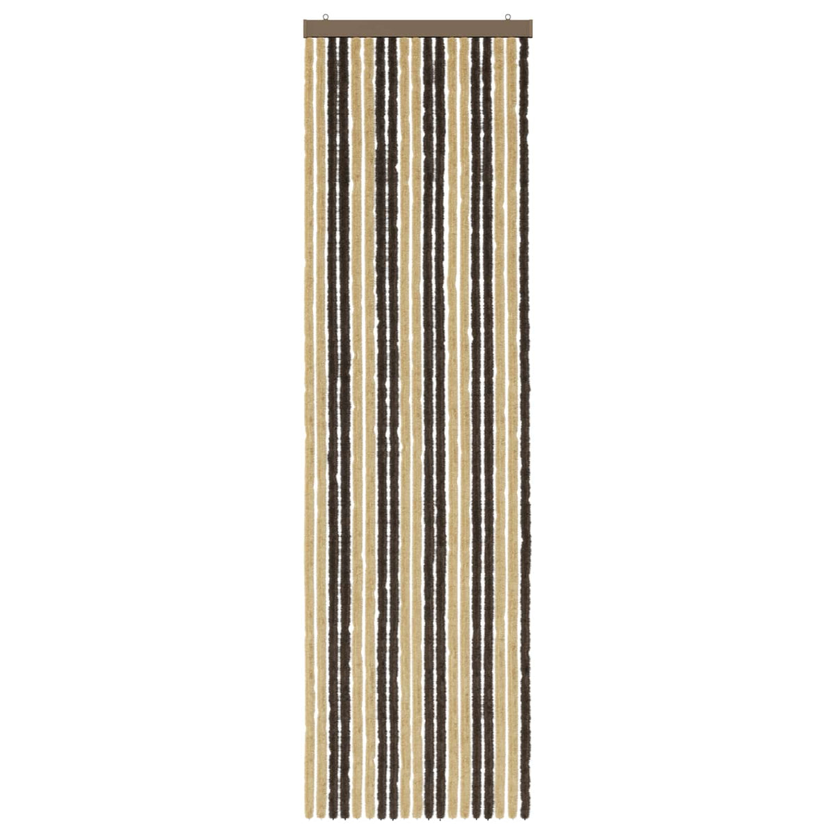 Zavjesa protiv insekata Chenille Tamno smeđa i bež 56 x 200 cm