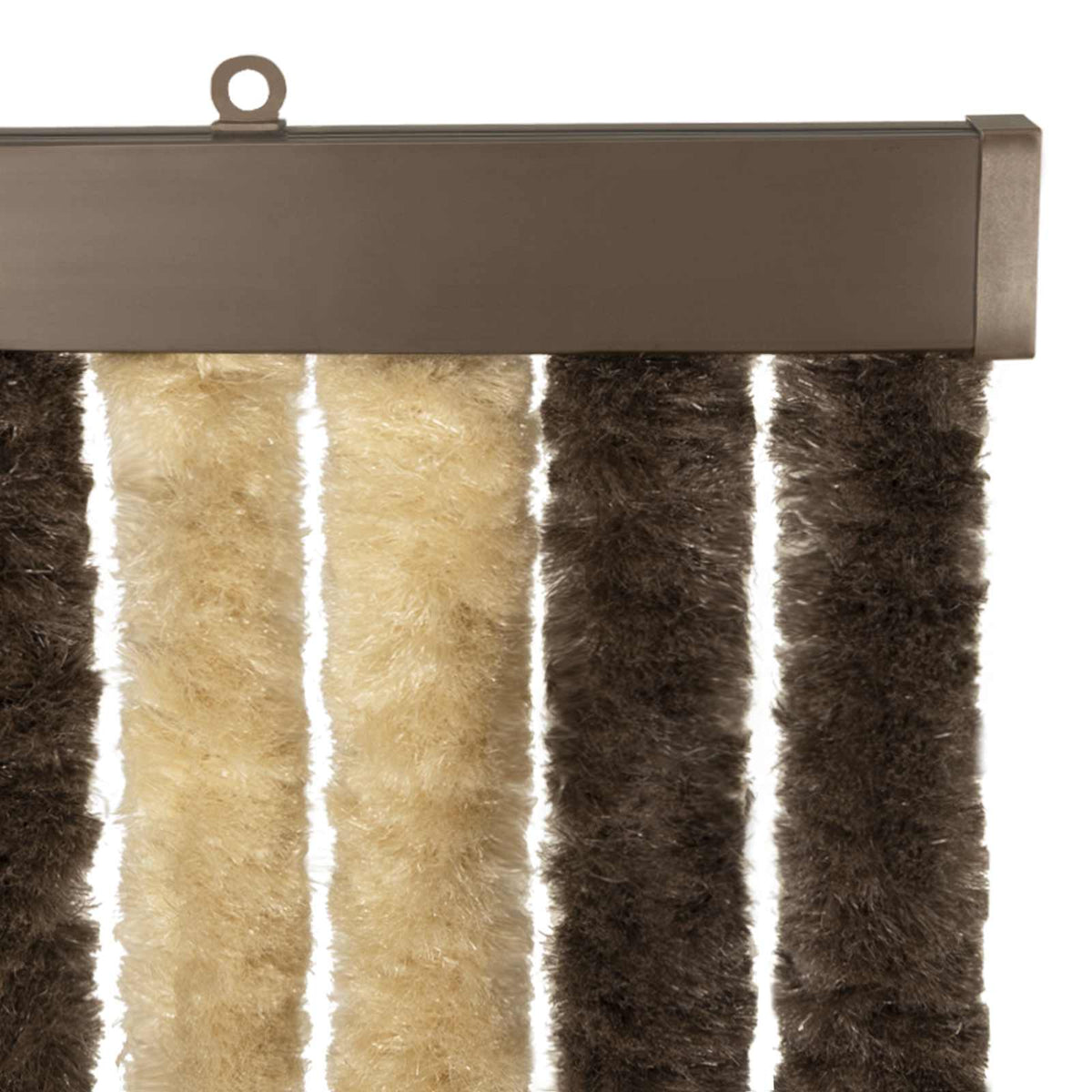 Zavjesa protiv insekata Chenille Tamno smeđa i bež 90 x 220 cm