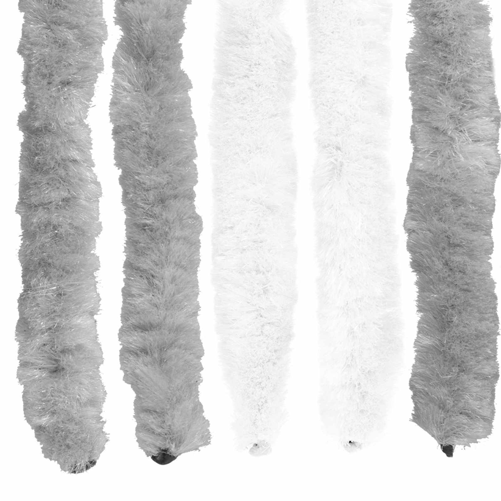 Zavjesa protiv insekata Chenille Siva i bijela 56 x 200 cm