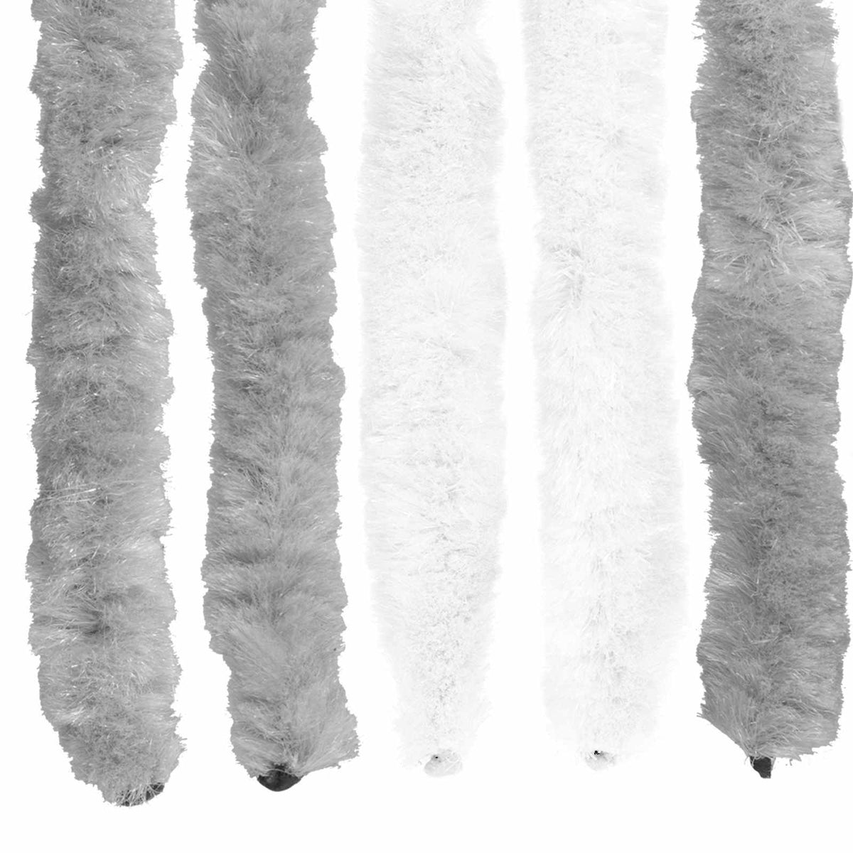 Zavjesa protiv insekata Chenille Siva i bijela 100 x 230 cm